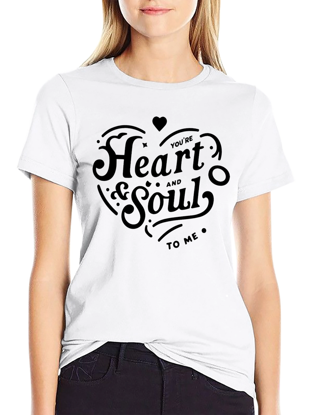 Heart and Soul Graphic Tee - Black