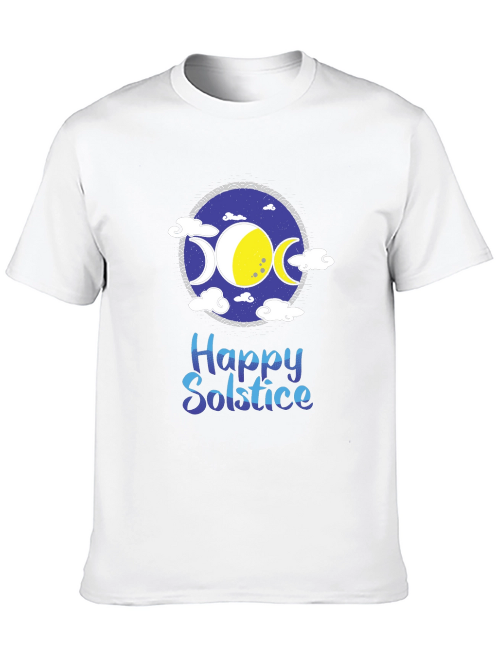 Happy Solstice Graphic T-Shirt - Black