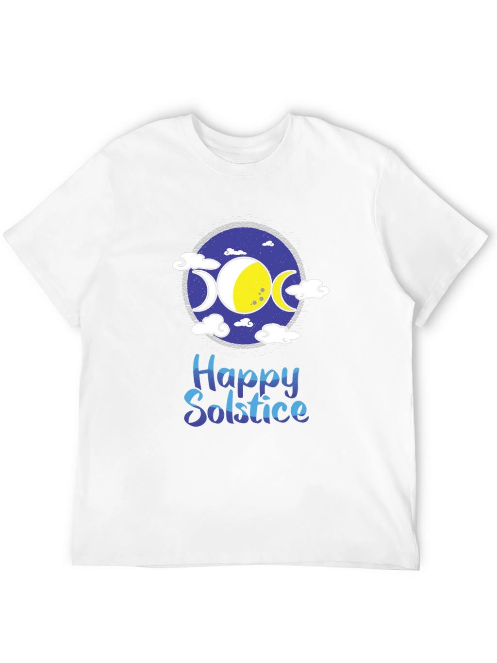 Happy Solstice Graphic T-Shirt - Black