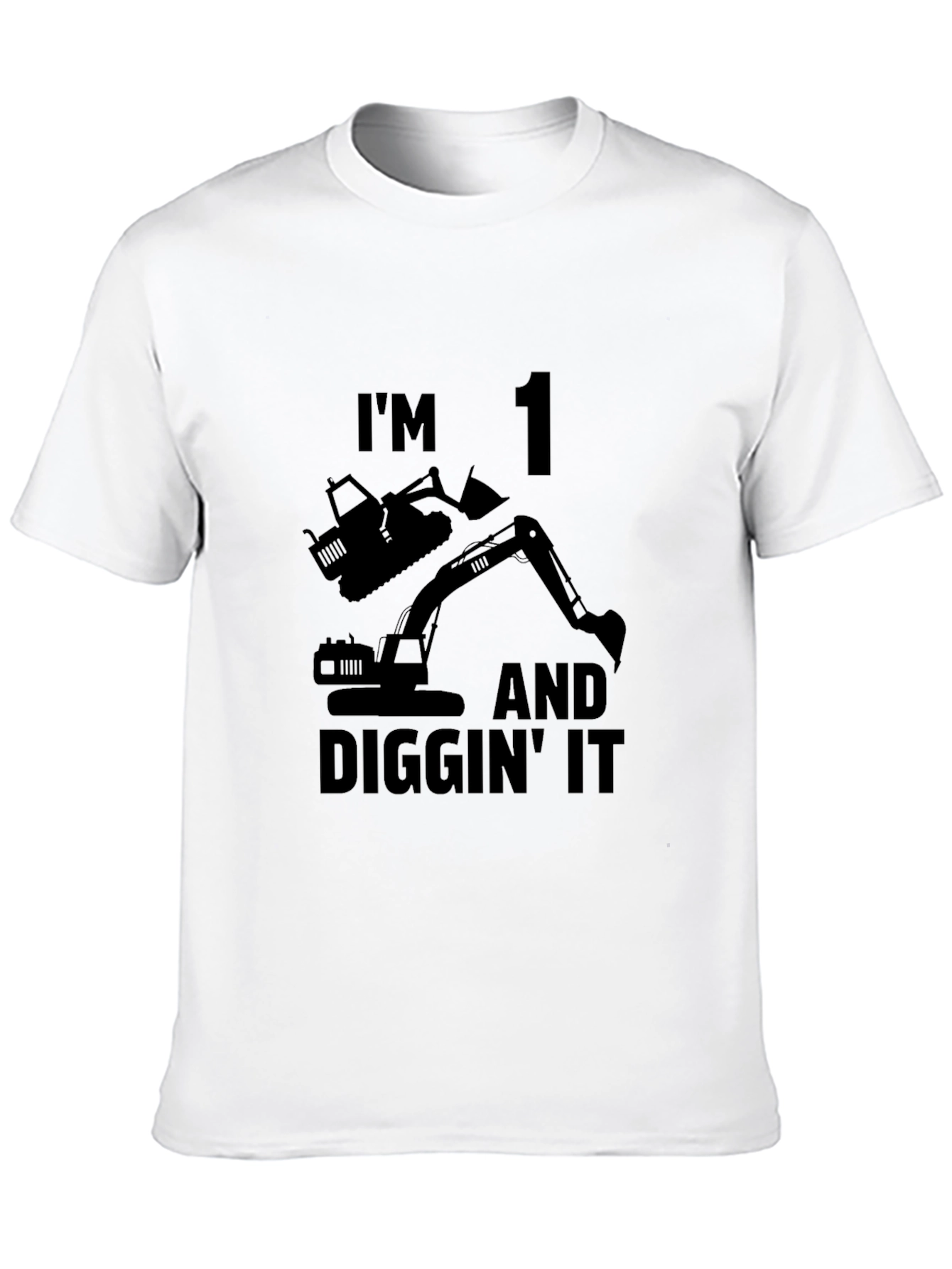 Im 1 and Diggin It Birthday T-Shirt