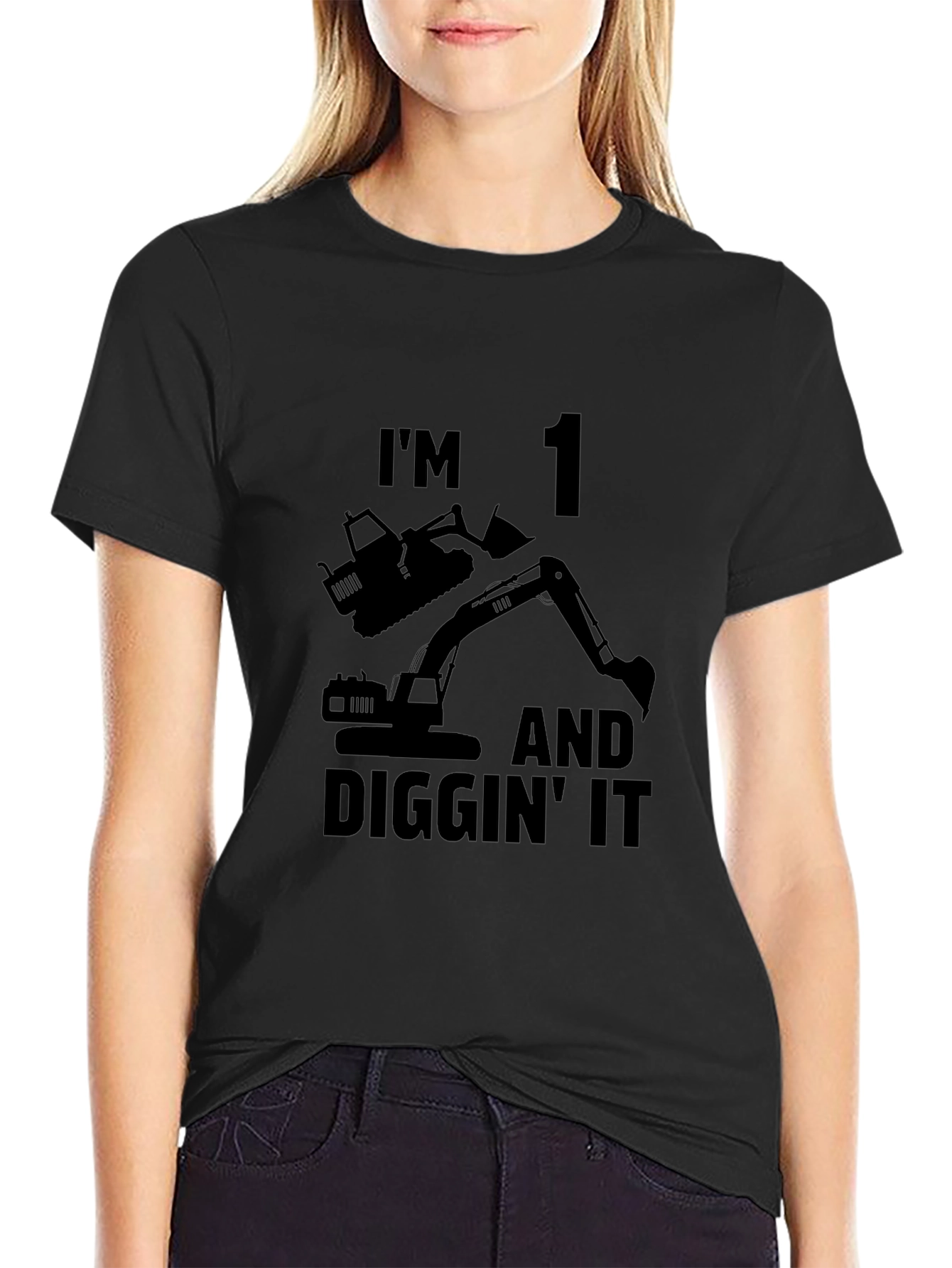Im 1 and Diggin It Birthday T-Shirt