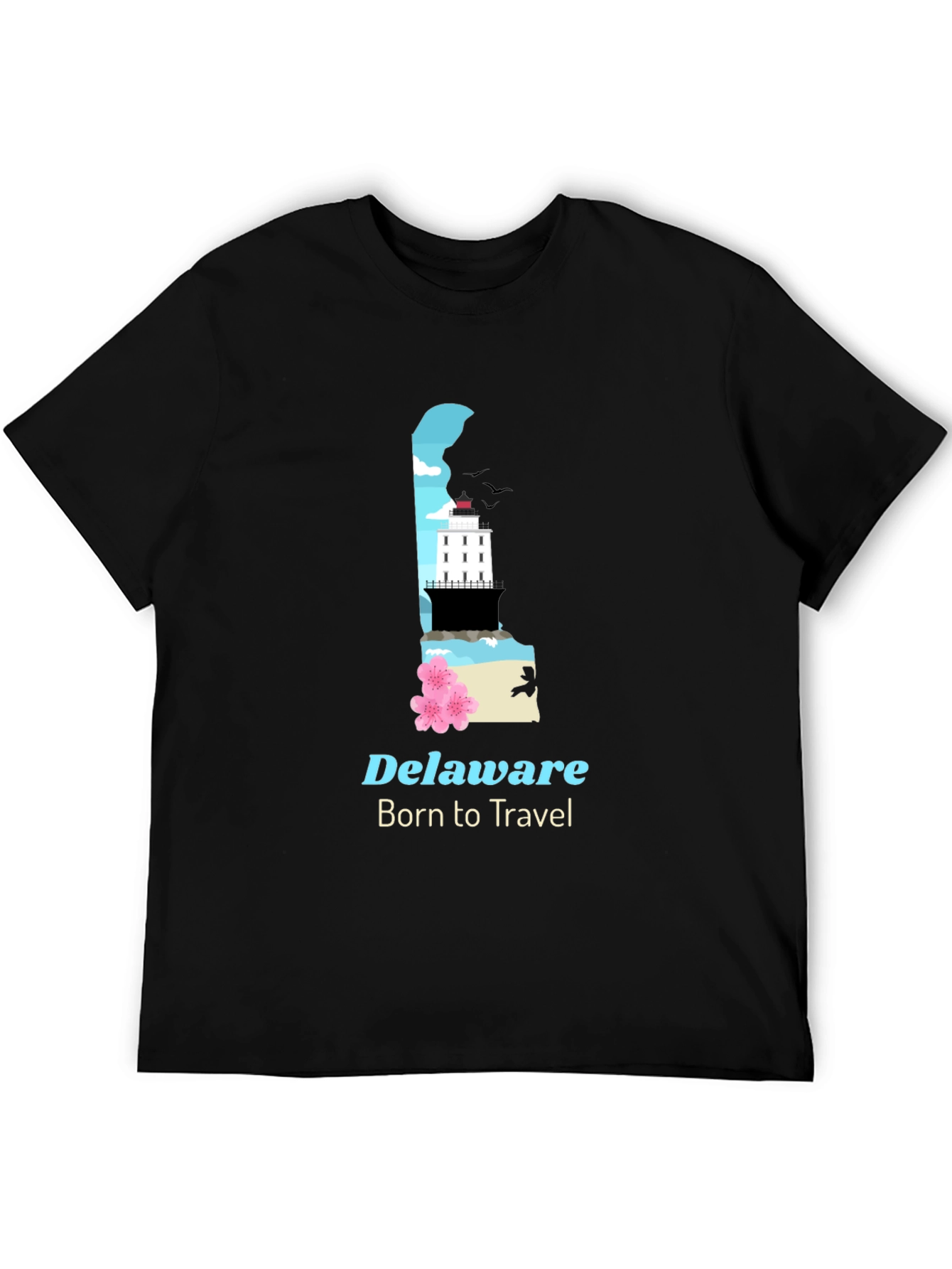 Delaware Travel T-Shirt - Born to Travel
