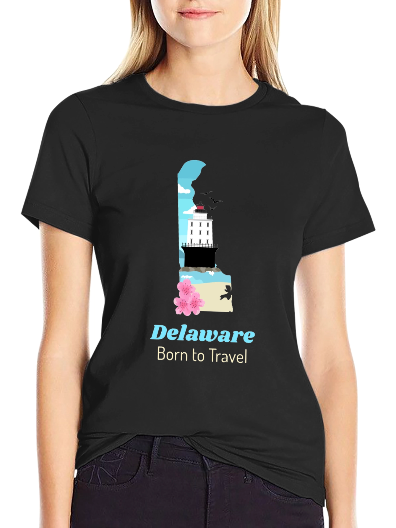 Delaware Travel T-Shirt - Born to Travel