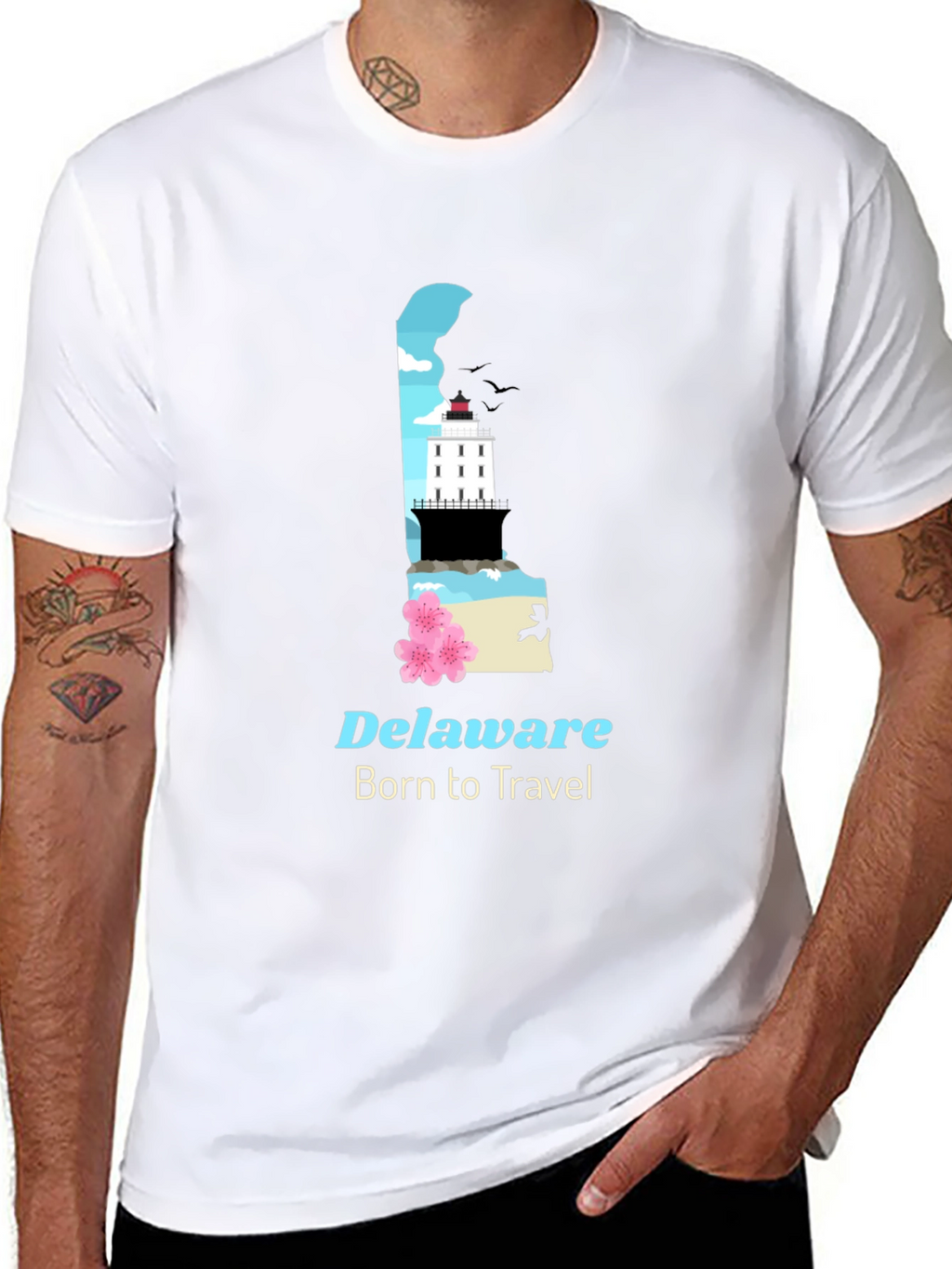 Delaware Travel T-Shirt - Born to Travel
