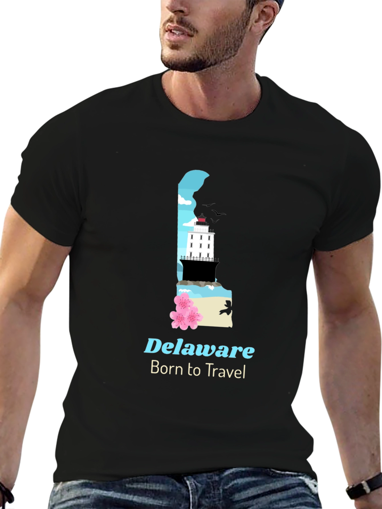 Delaware Travel T-Shirt - Born to Travel