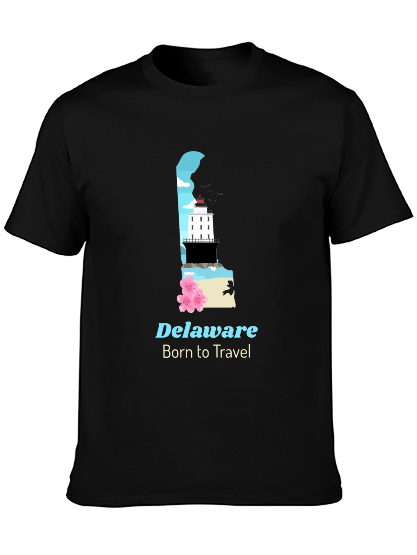 Delaware Travel T-Shirt - Born to Travel