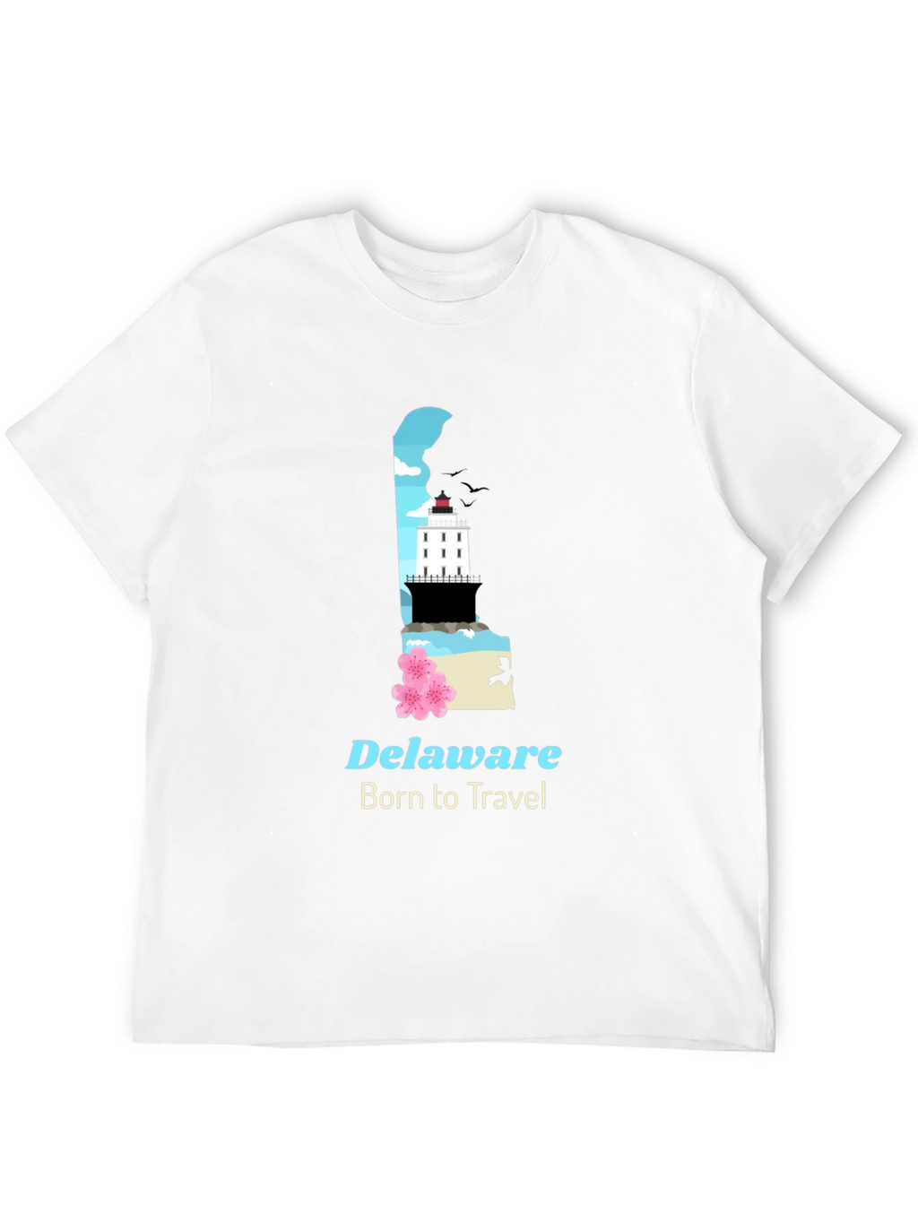 Delaware Travel T-Shirt - Born to Travel
