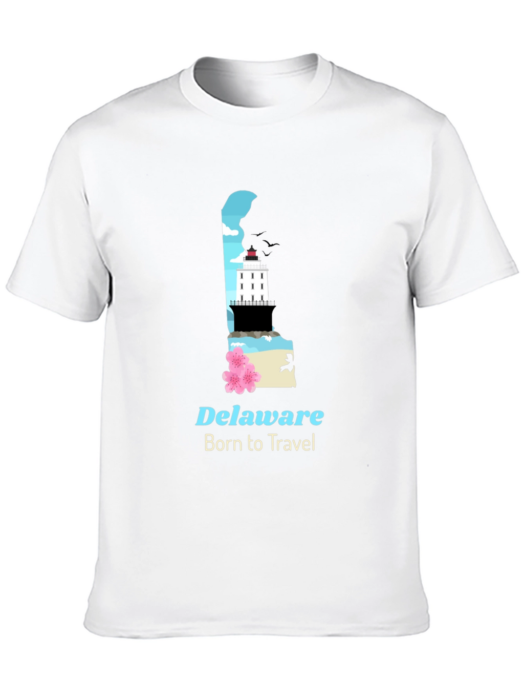 Delaware Travel T-Shirt - Born to Travel