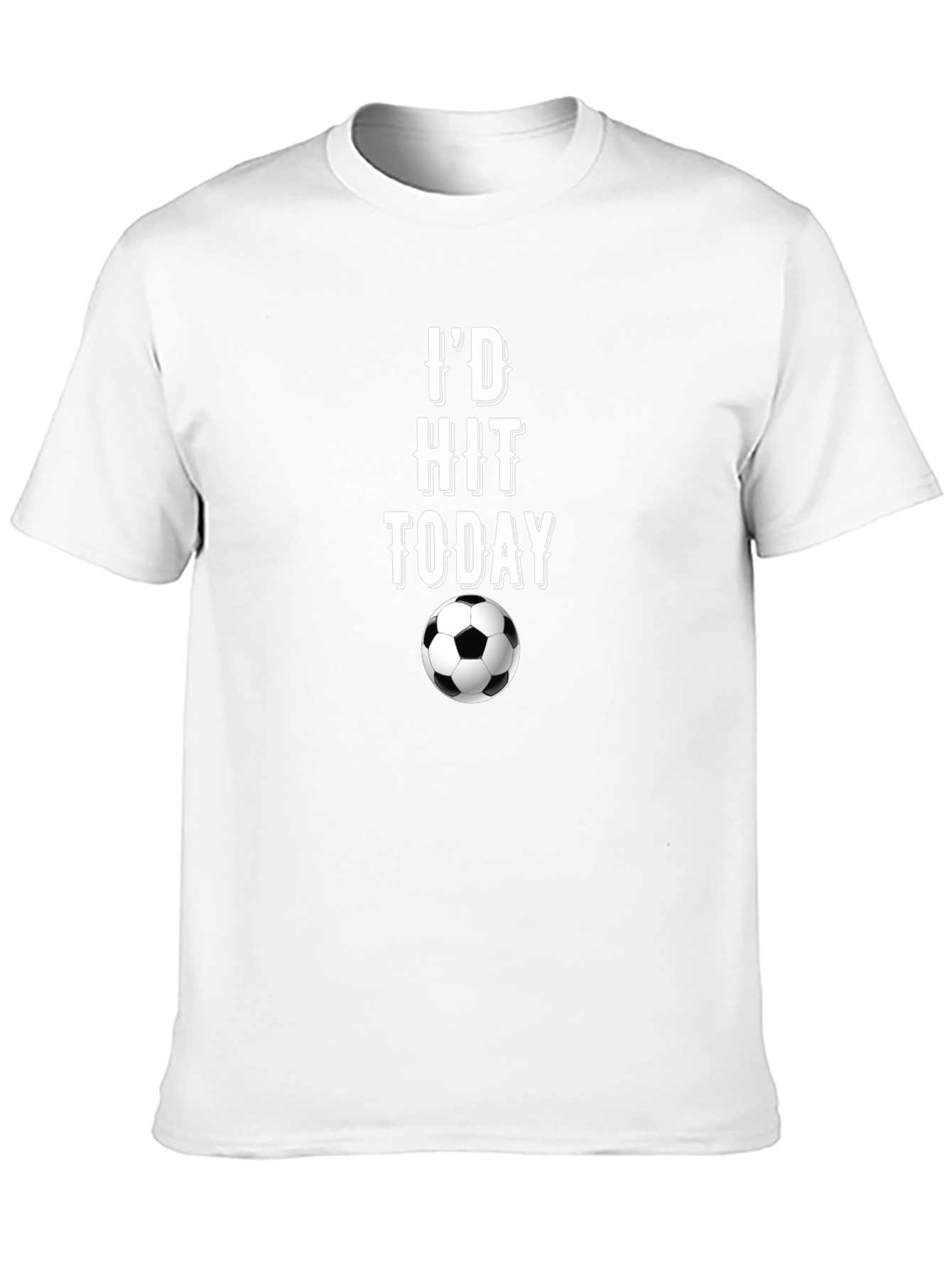 Soccer T-Shirt - Id Hit That Today - Black