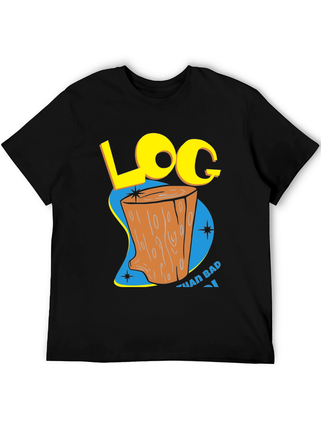Retro Log Cartoon Graphic Tee