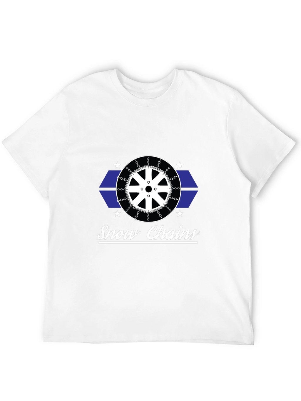 Snow Chains Graphic Black T-Shirt