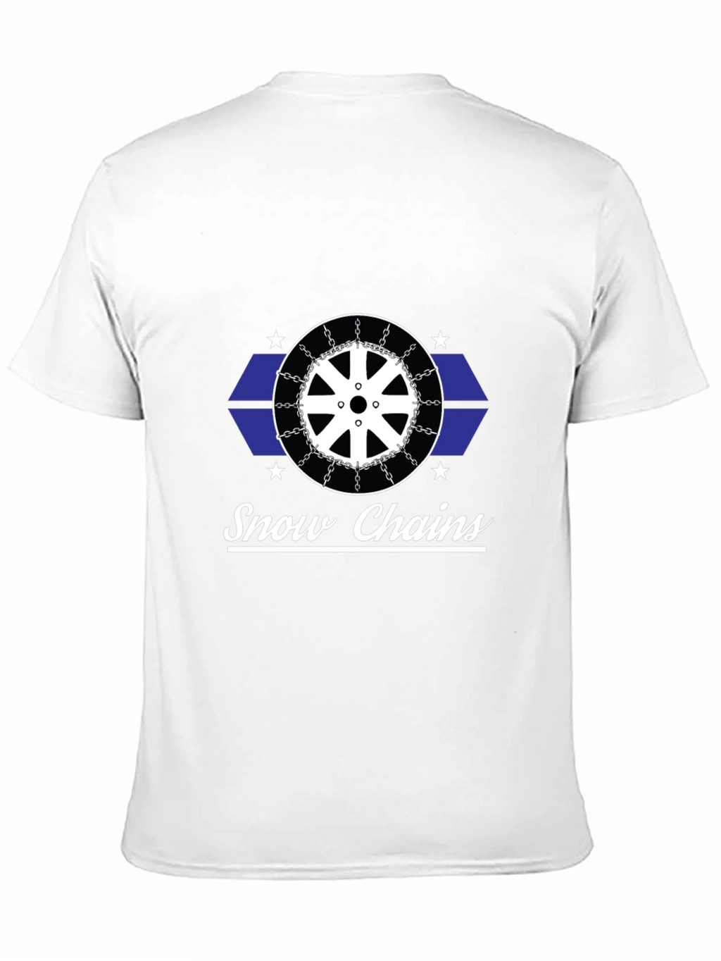 Snow Chains Graphic Black T-Shirt