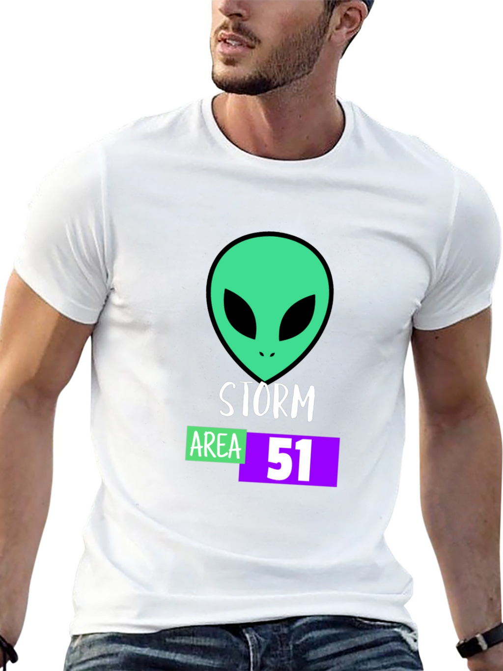 Storm Area 51 Alien Graphic T-Shirt