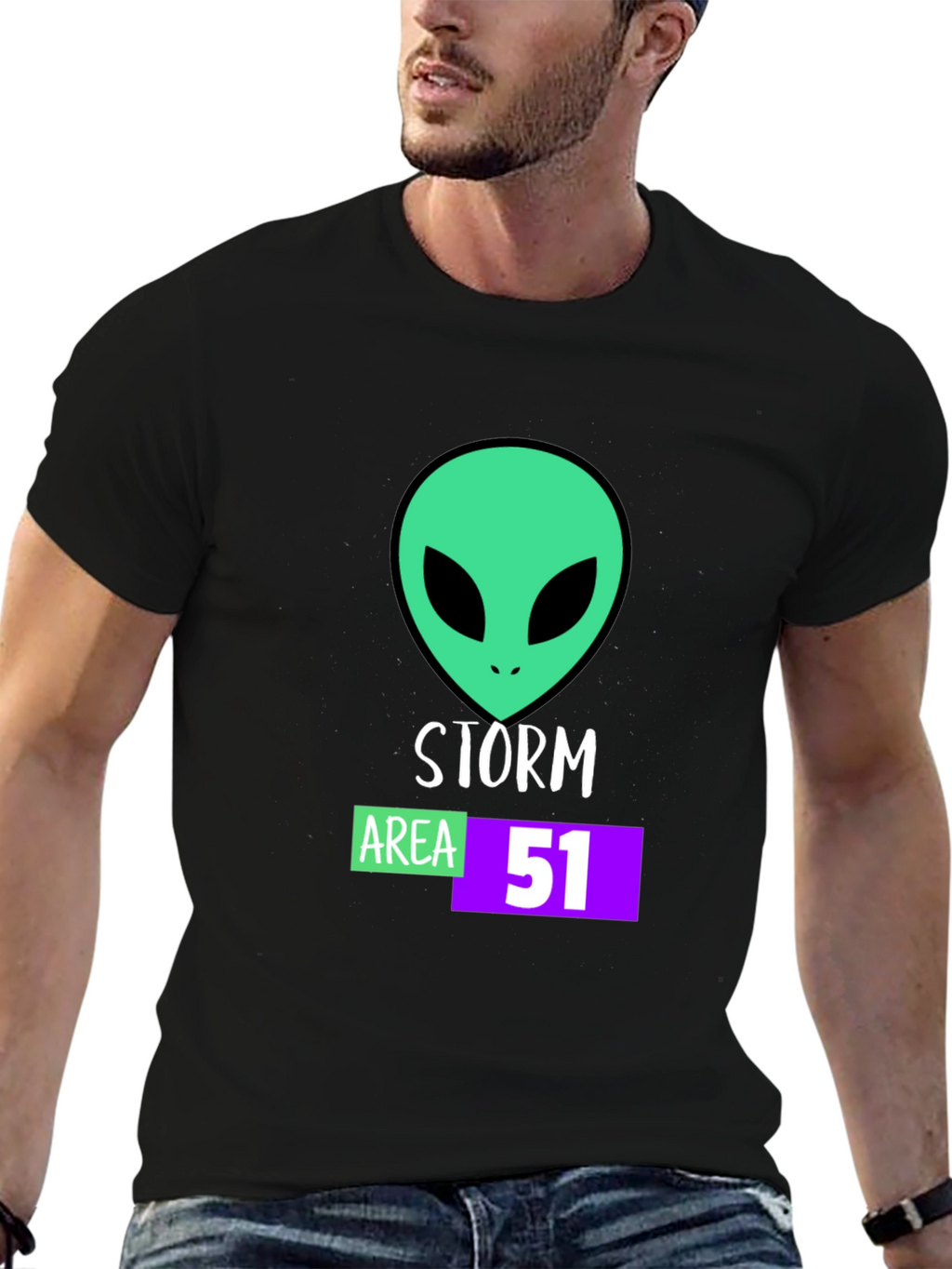 Storm Area 51 Alien Graphic T-Shirt