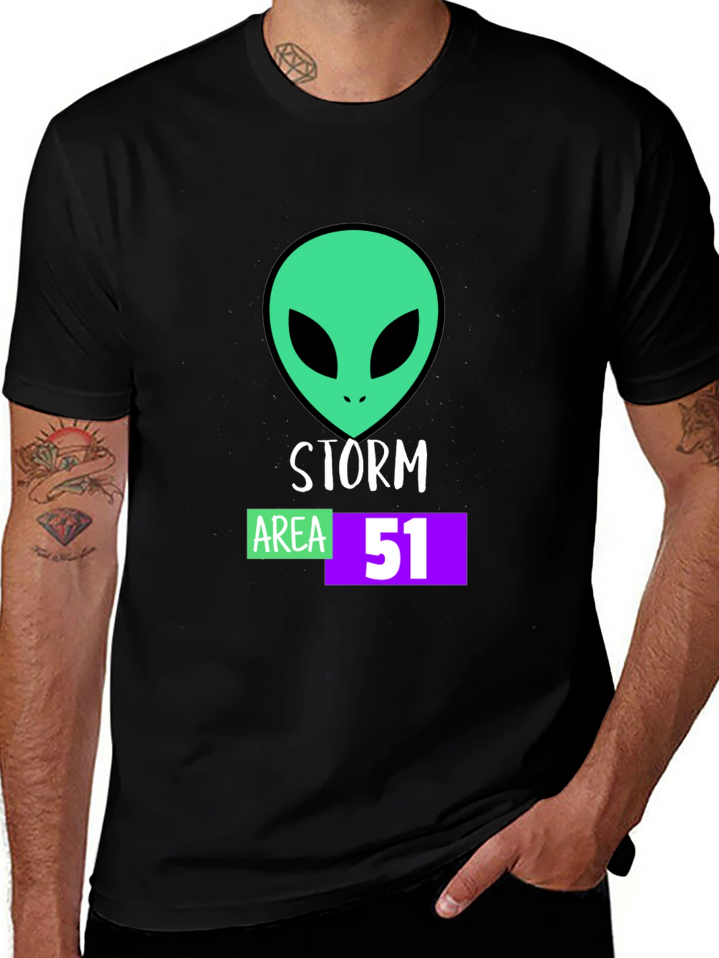 Storm Area 51 Alien Graphic T-Shirt
