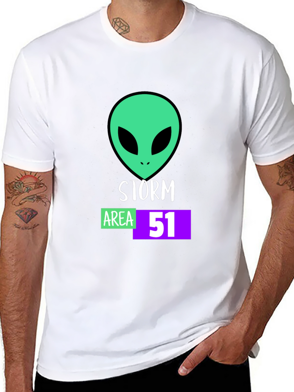 Storm Area 51 Alien Graphic T-Shirt