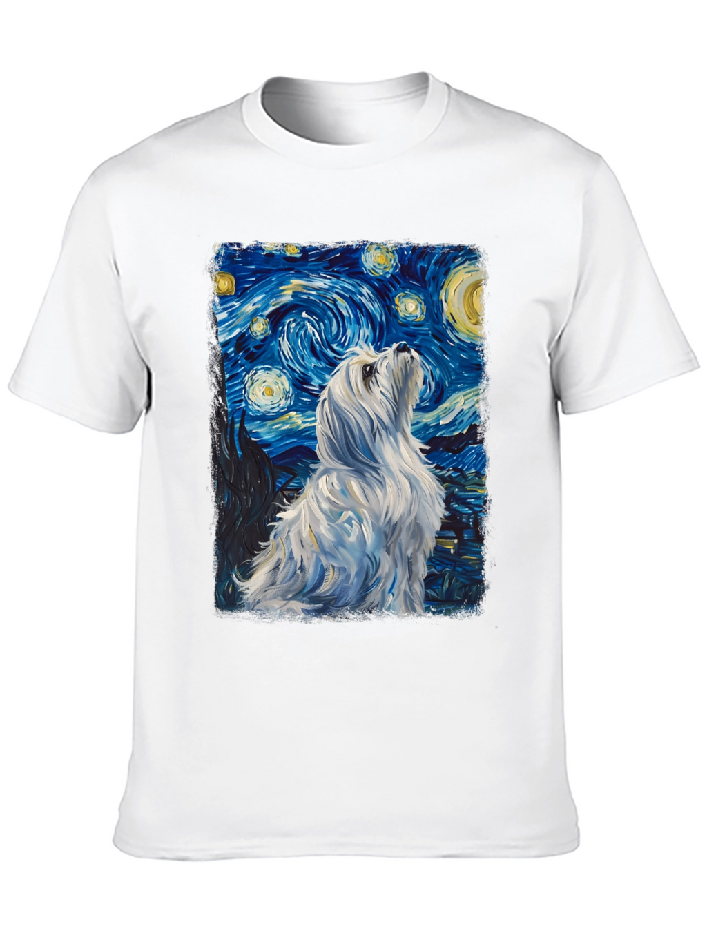 Starry Night Dog Graphic Tee