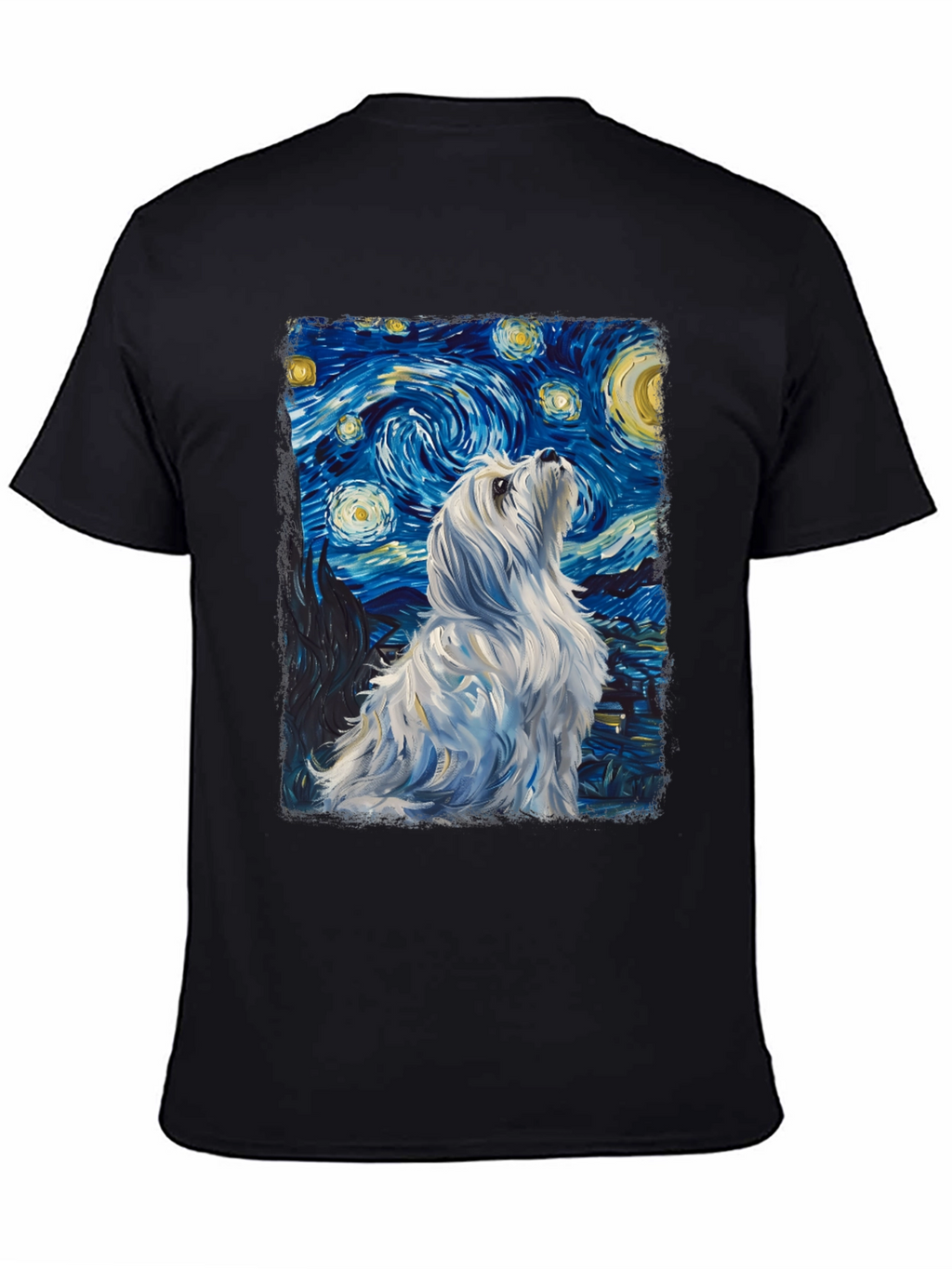 Starry Night Dog Graphic Tee