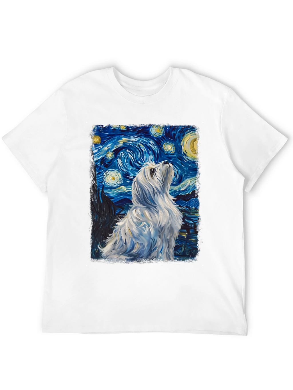 Starry Night Dog Graphic Tee