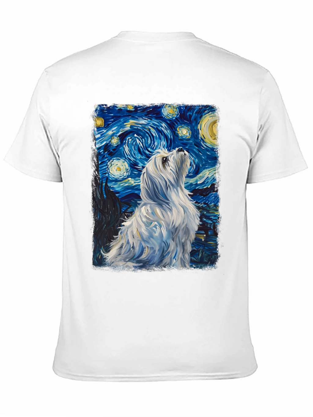 Starry Night Dog Graphic Tee