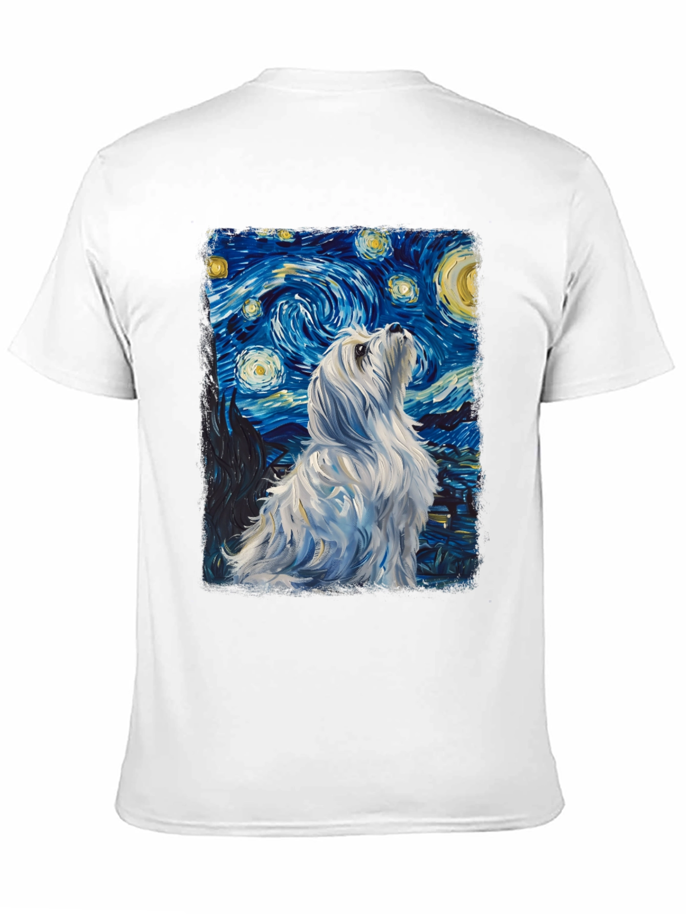 Starry Night Dog Graphic Tee