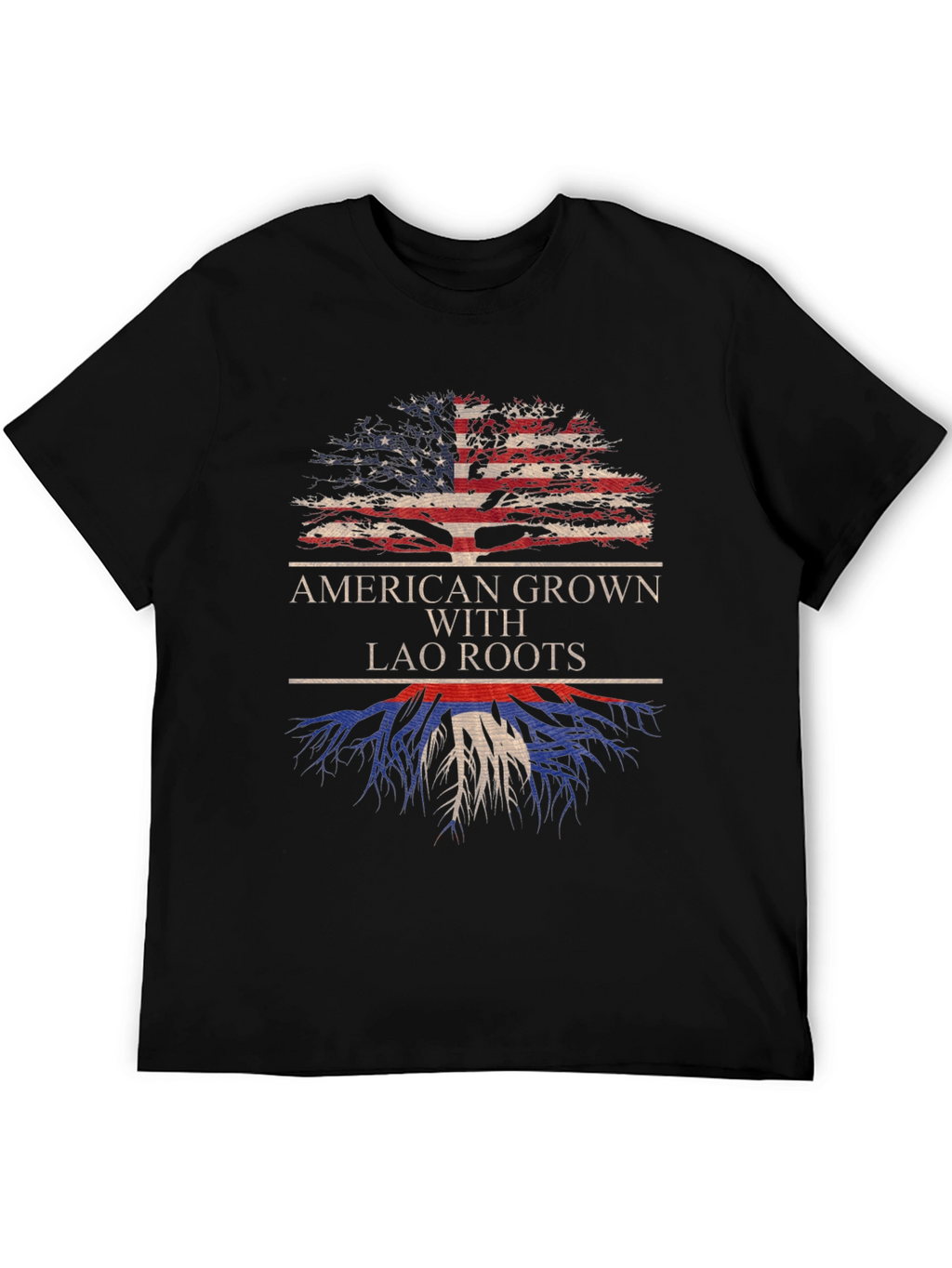 American Grown with Lao Roots T-Shirt