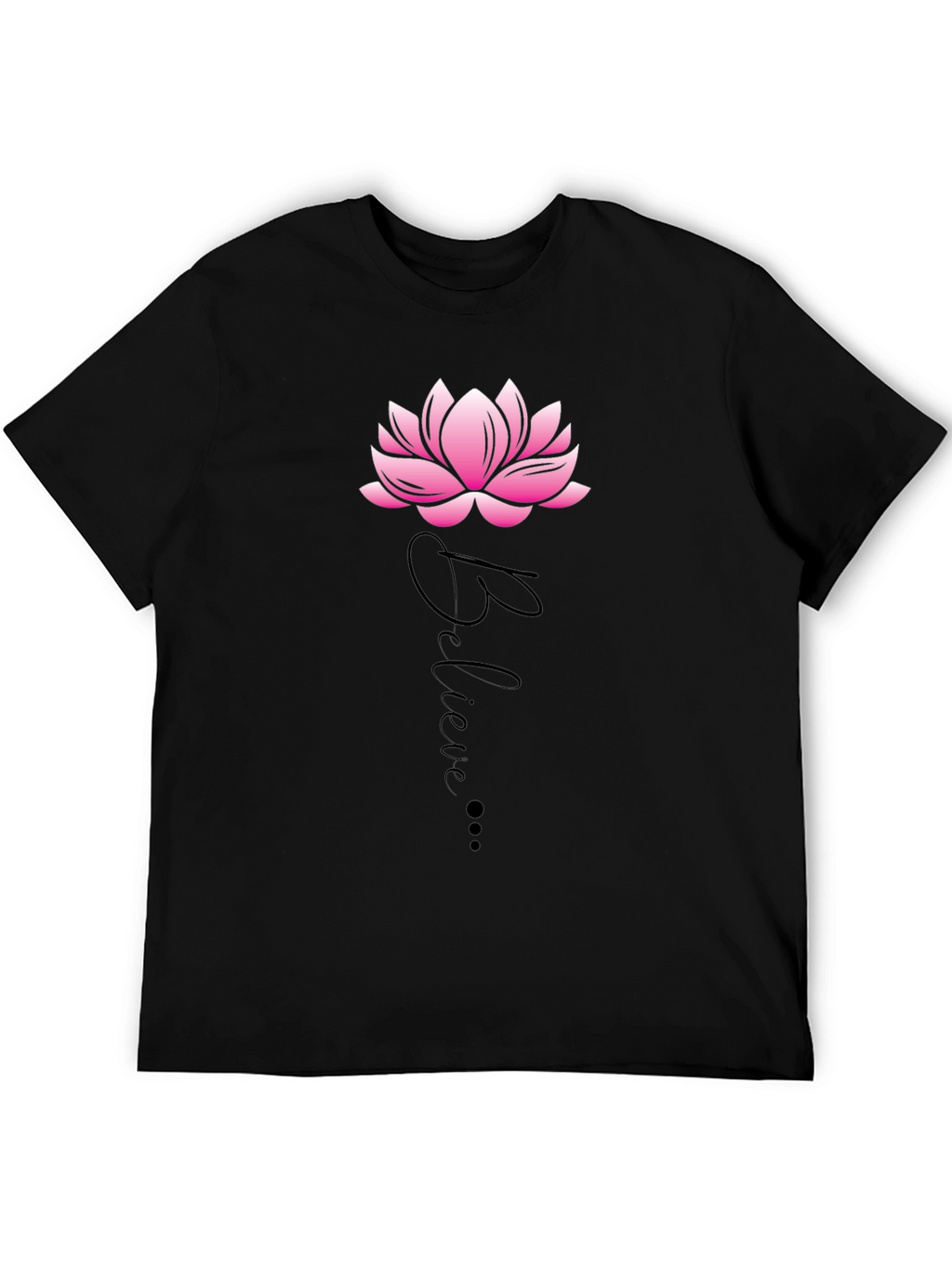 Believe Lotus Graphic Tee - Casual Comfort