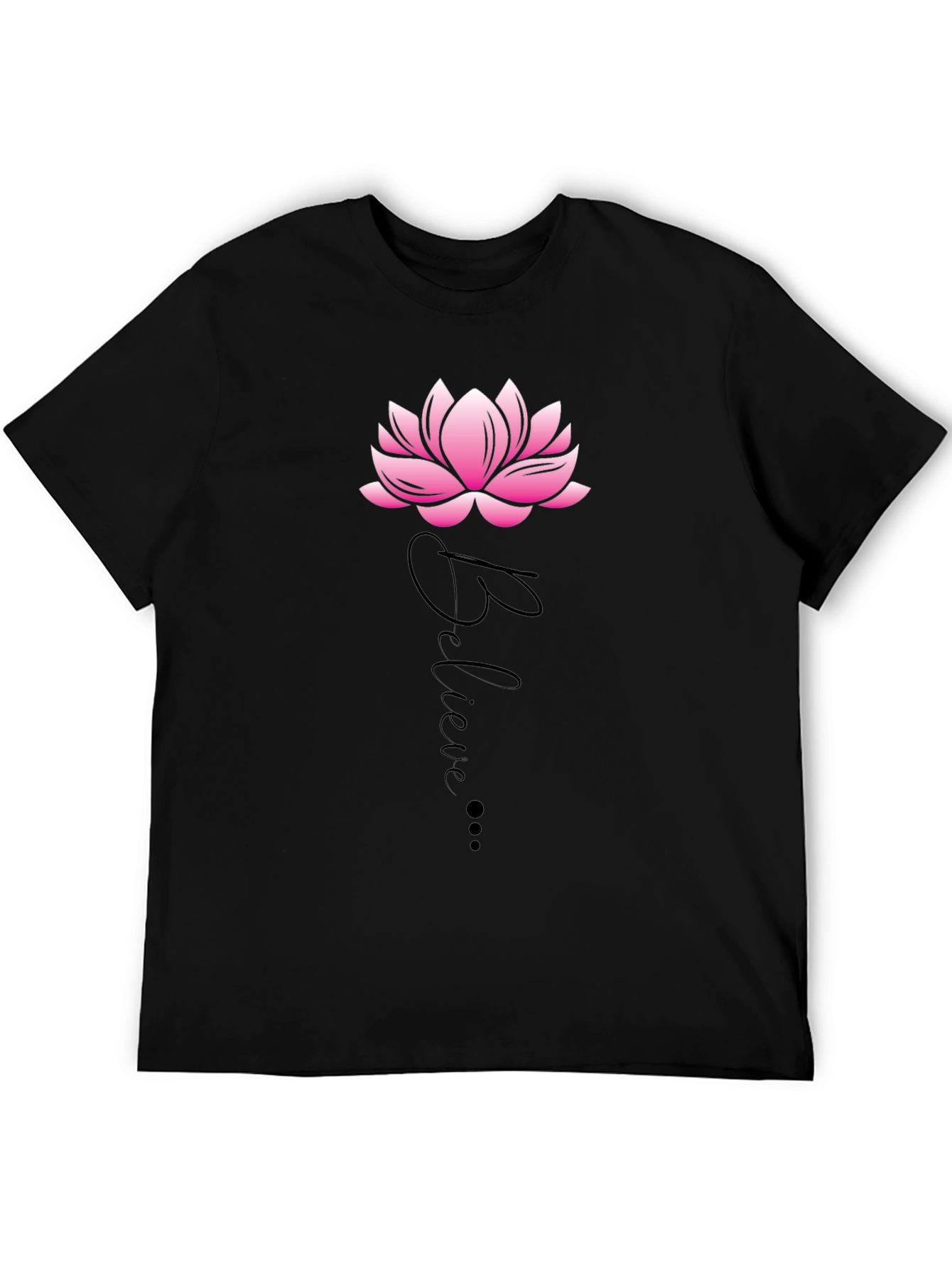 Believe Lotus Graphic Tee - Casual Comfort