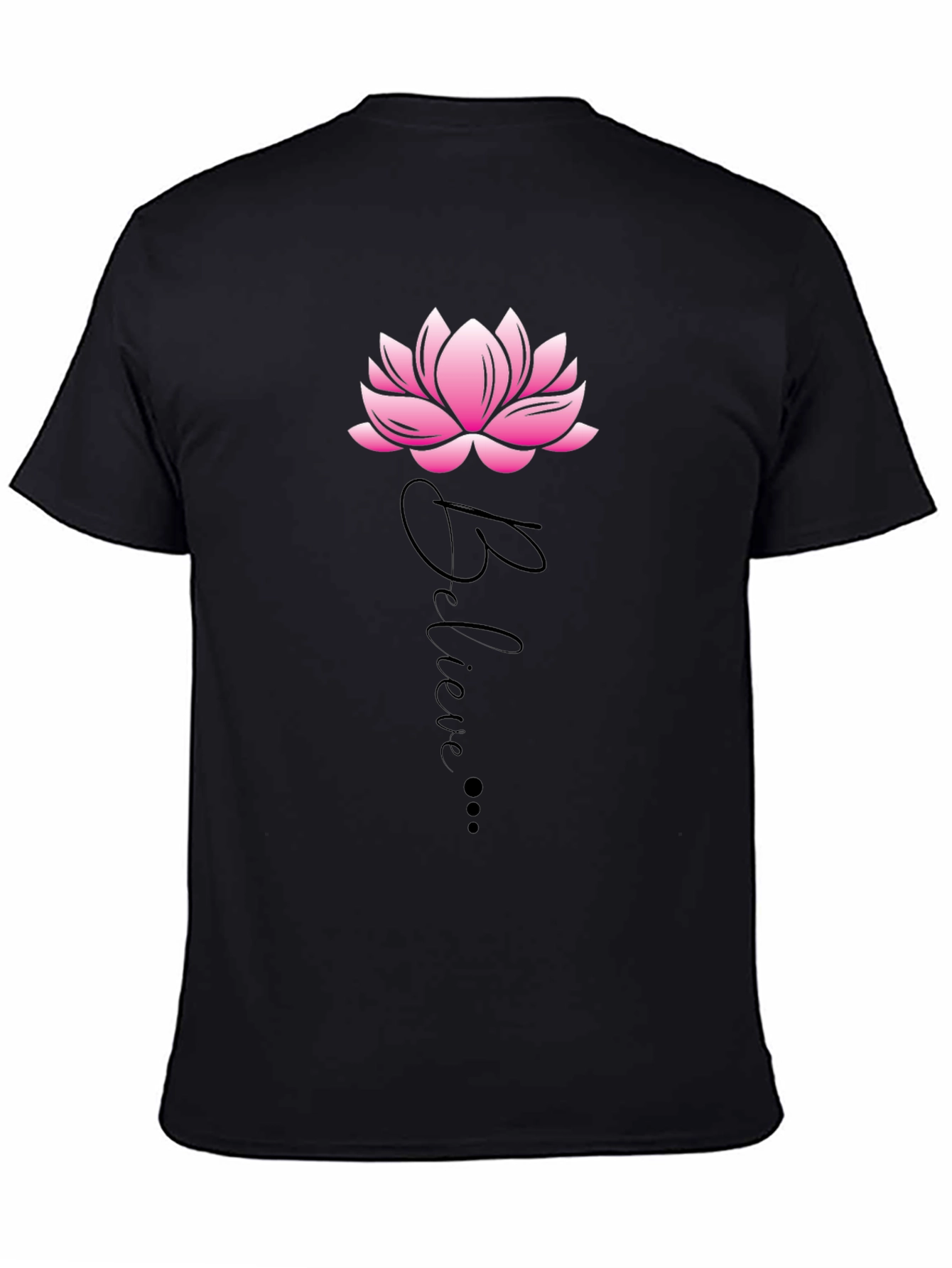 Believe Lotus Graphic Tee - Casual Comfort