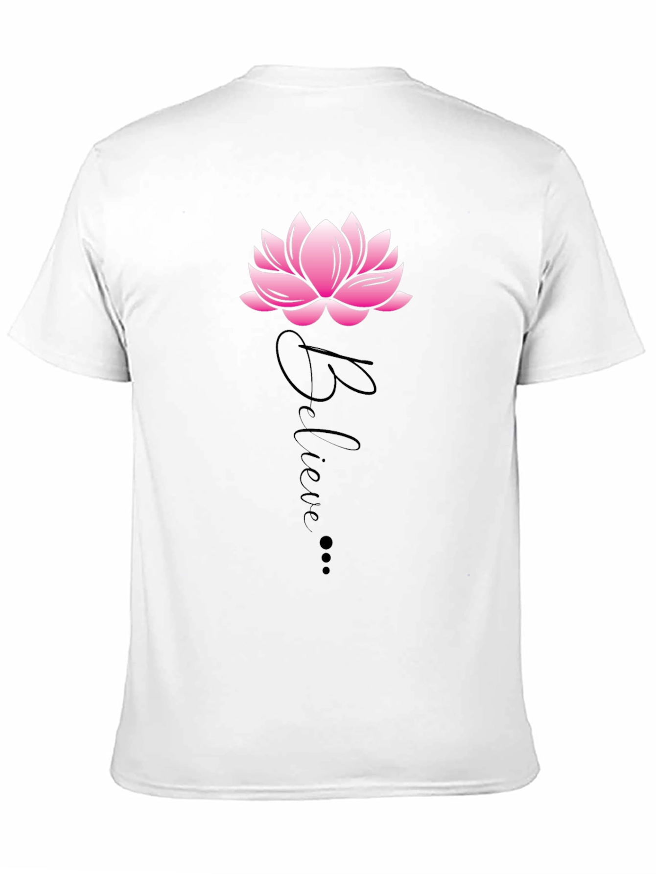 Believe Lotus Graphic Tee - Casual Comfort