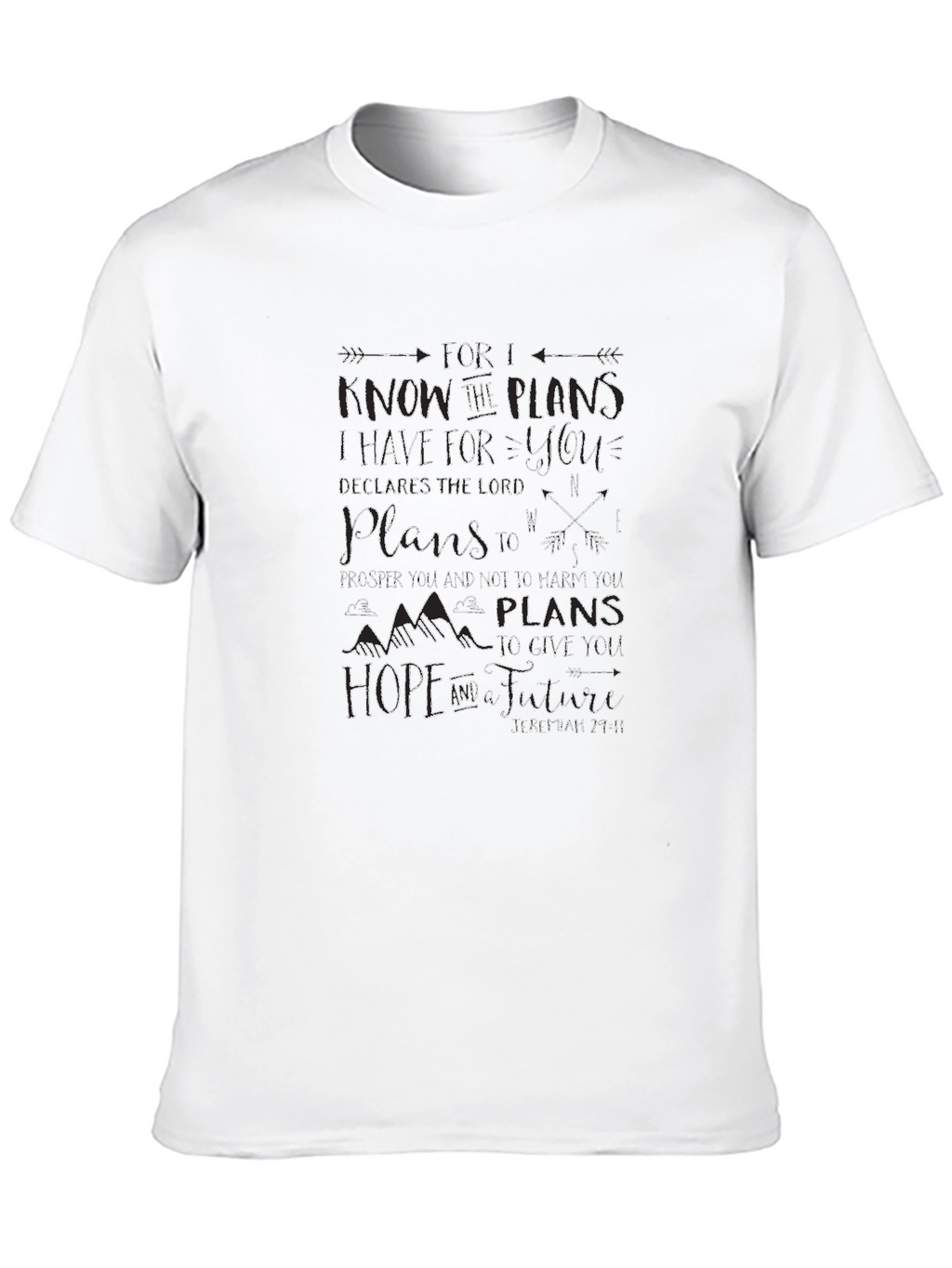 Faith-Based Graphic Tee - Jeremiah 29:11