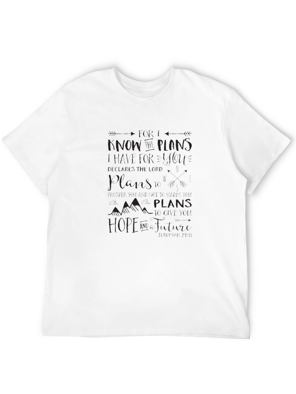 Faith-Based Graphic Tee - Jeremiah 29:11