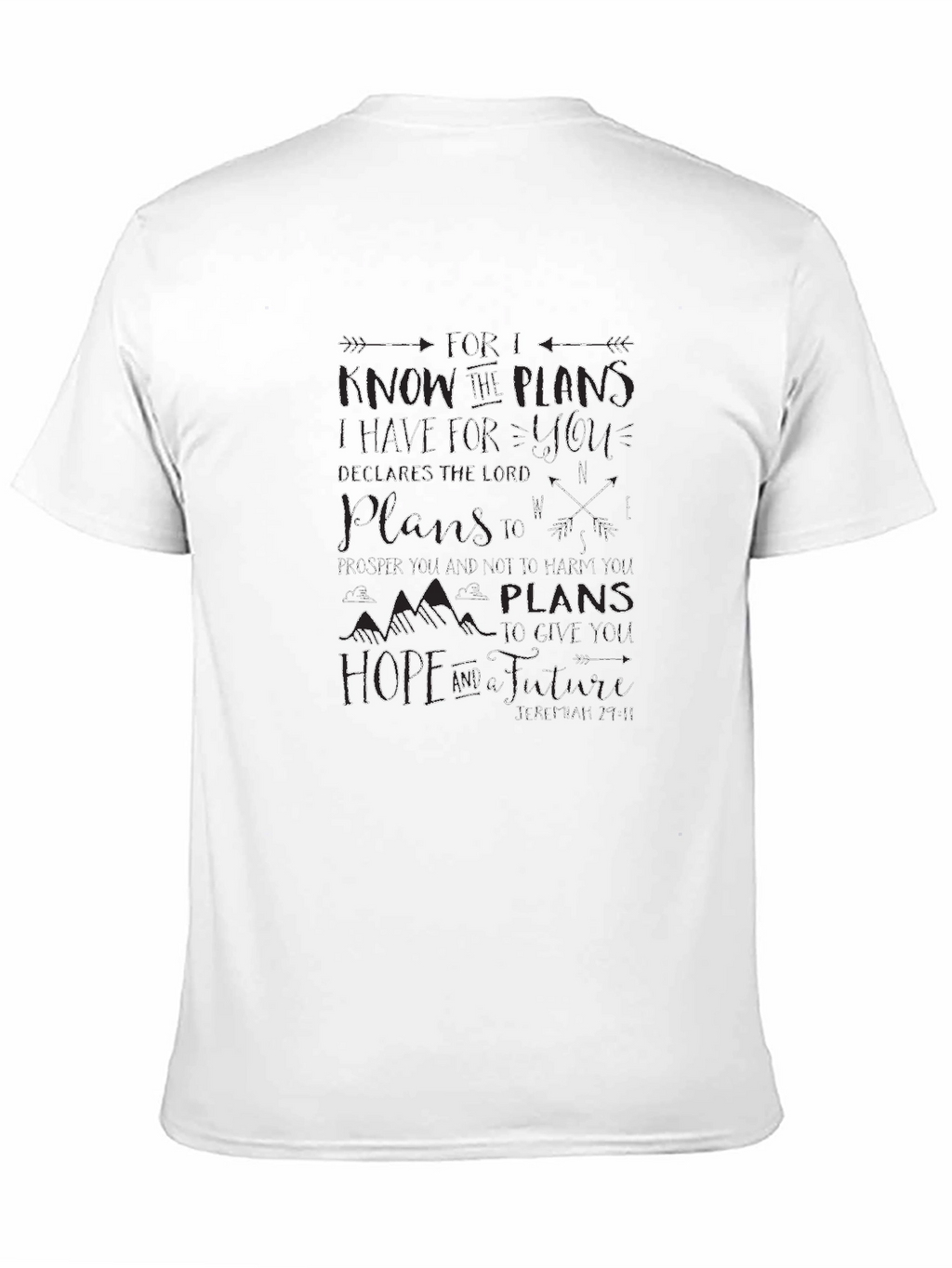 Faith-Based Graphic Tee - Jeremiah 29:11