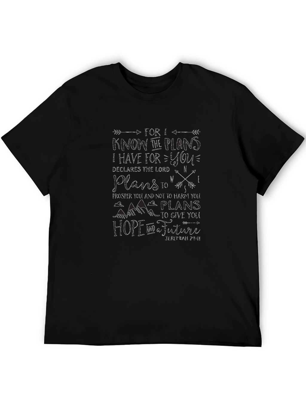 Faith-Based Graphic Tee - Jeremiah 29:11