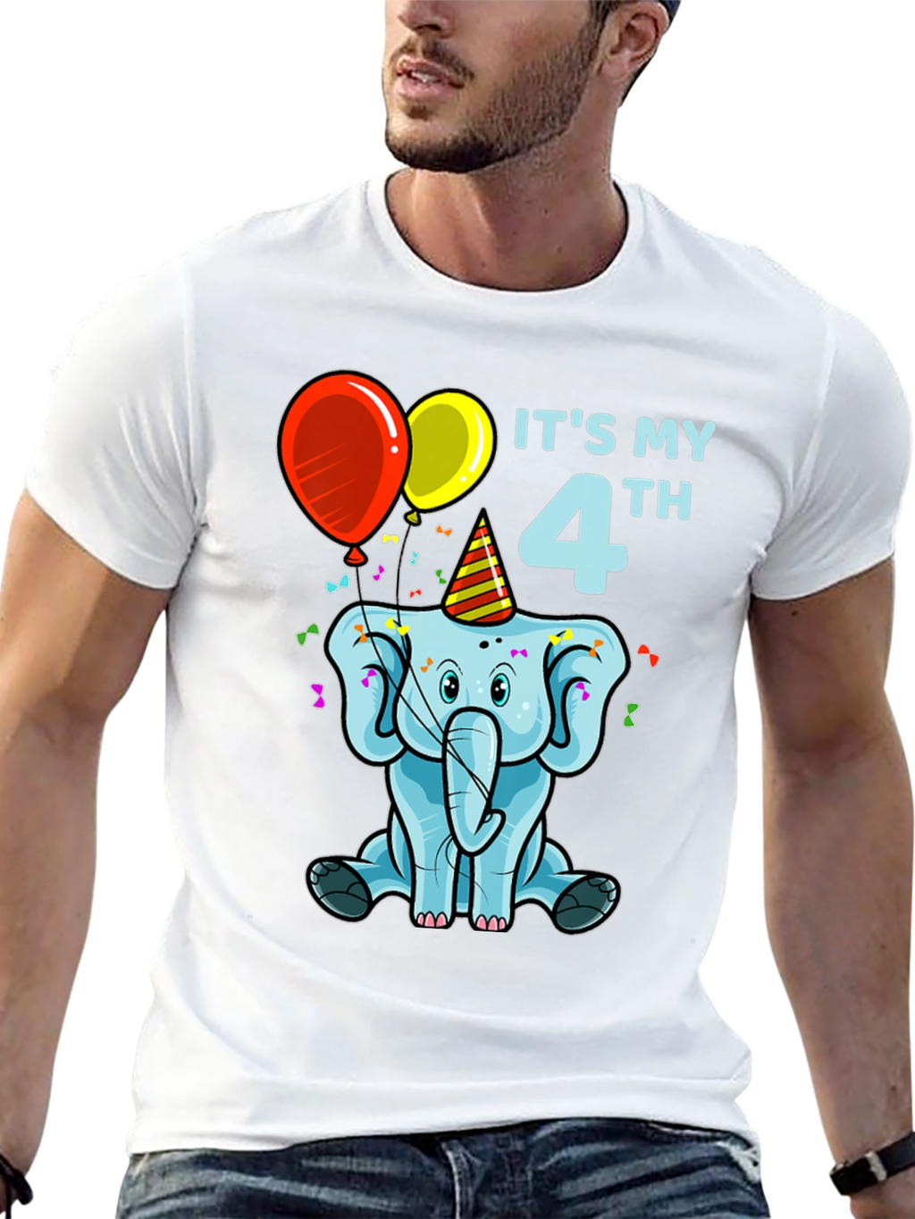 Its My 4th Birthday Elephant T-Shirt