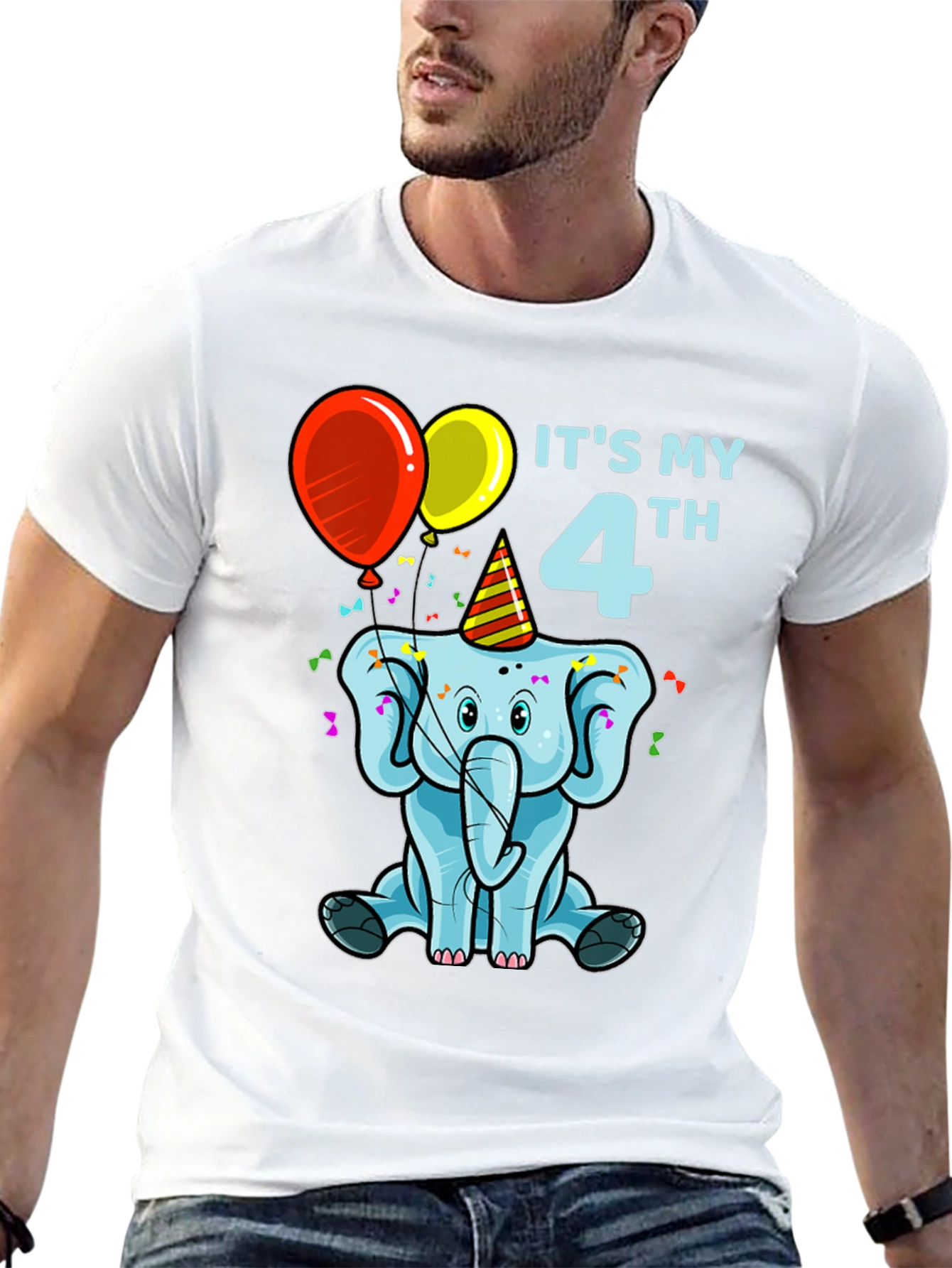 Its My 4th Birthday Elephant T-Shirt