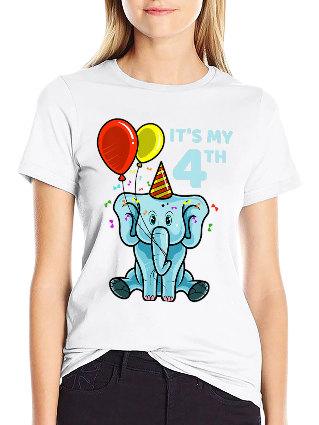 Its My 4th Birthday Elephant T-Shirt