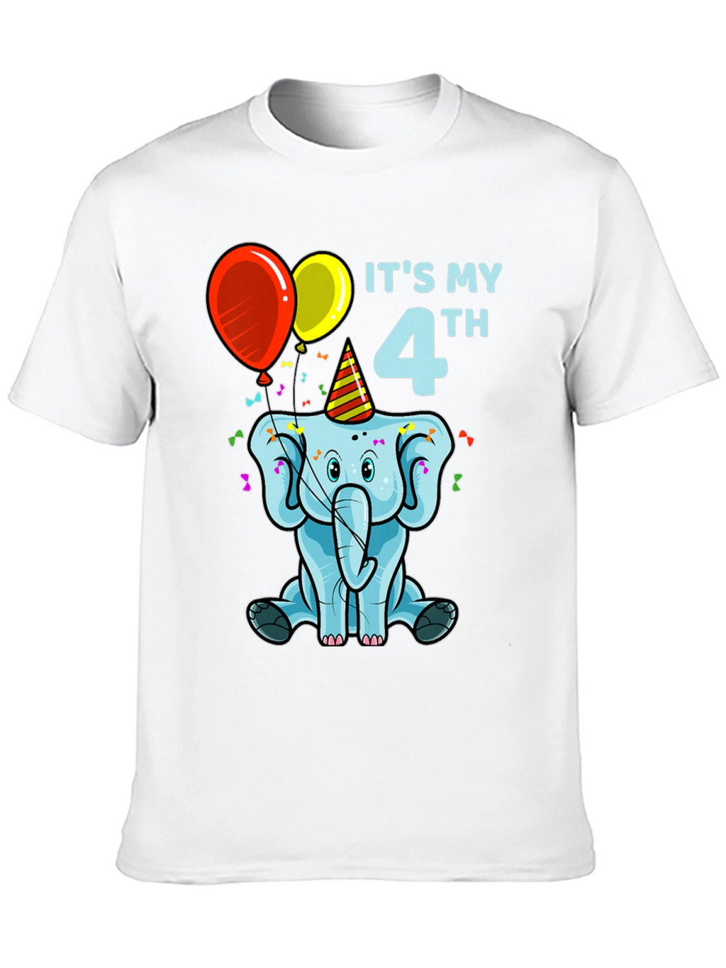 Its My 4th Birthday Elephant T-Shirt