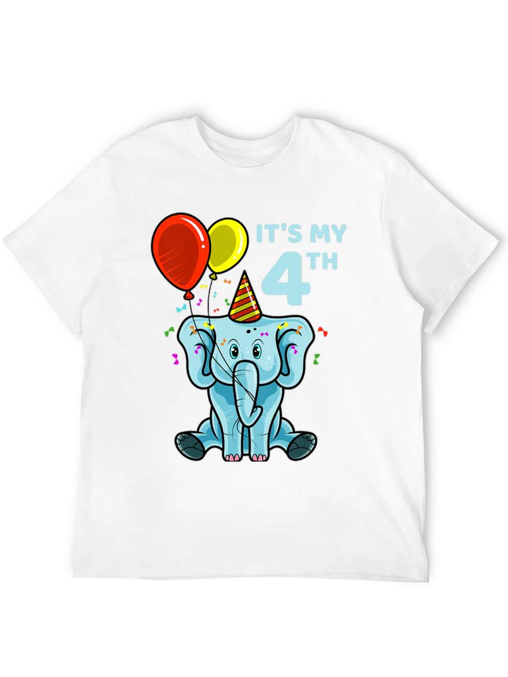 Its My 4th Birthday Elephant T-Shirt