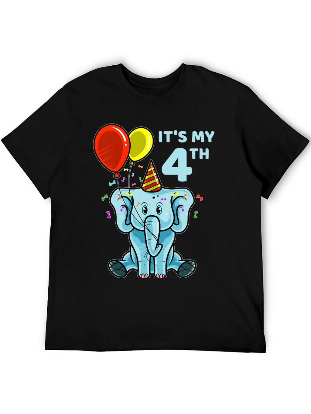 Its My 4th Birthday Elephant T-Shirt