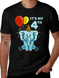 Its My 4th Birthday Elephant T-Shirt