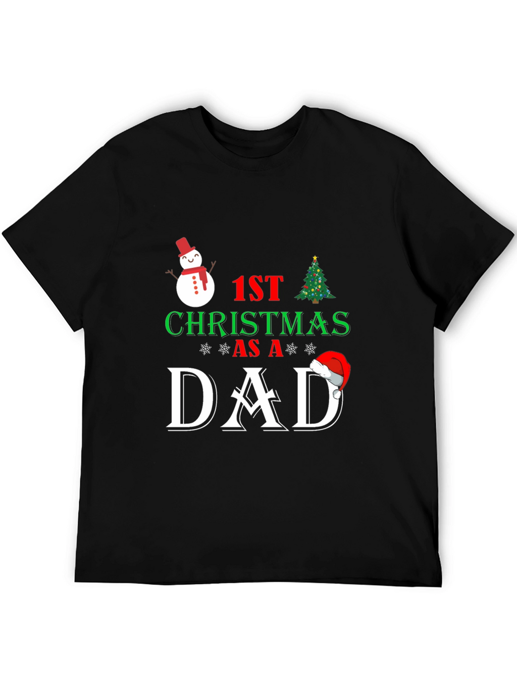 1st Christmas as a Dad T-Shirt