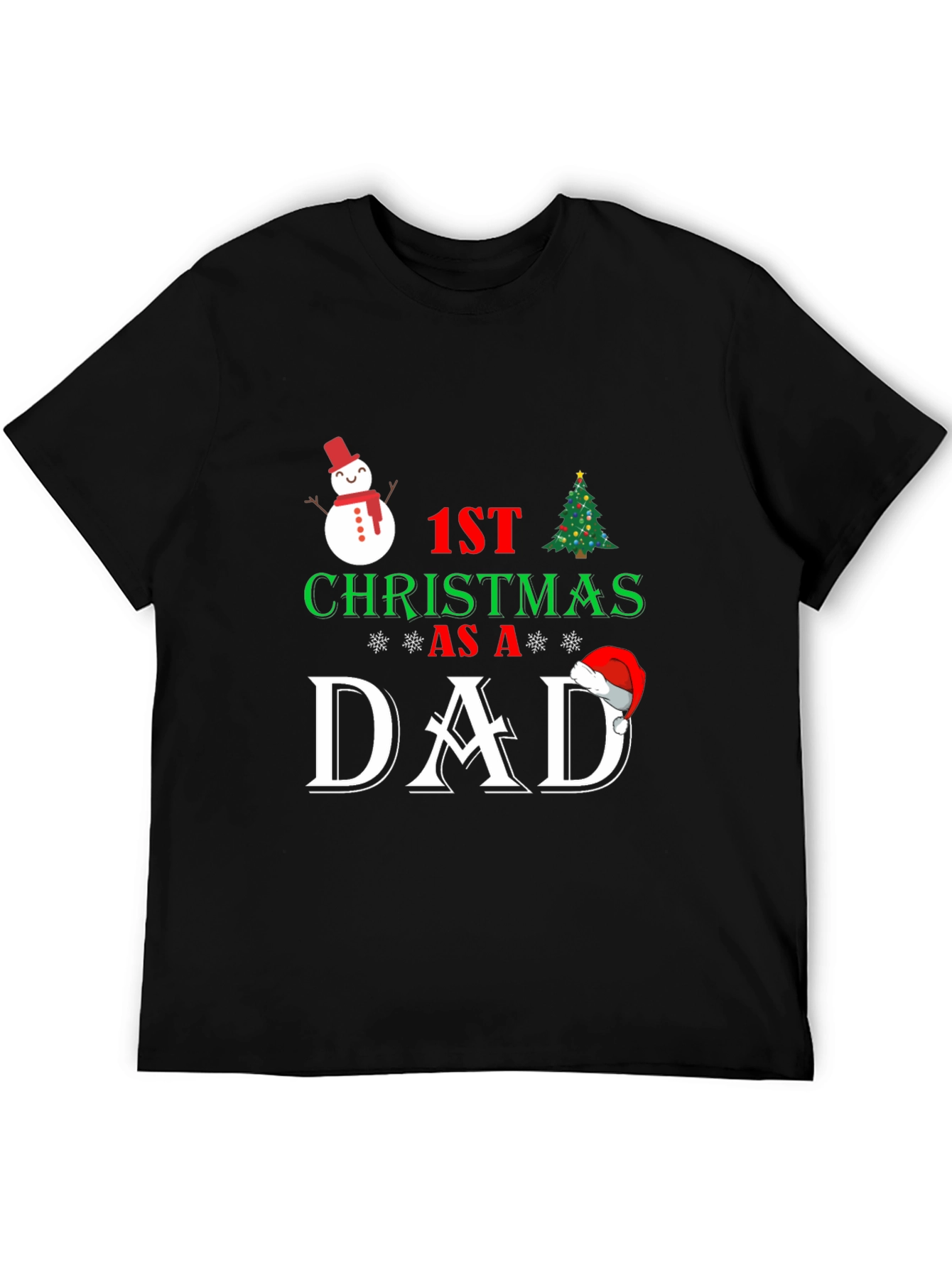 1st Christmas as a Dad T-Shirt