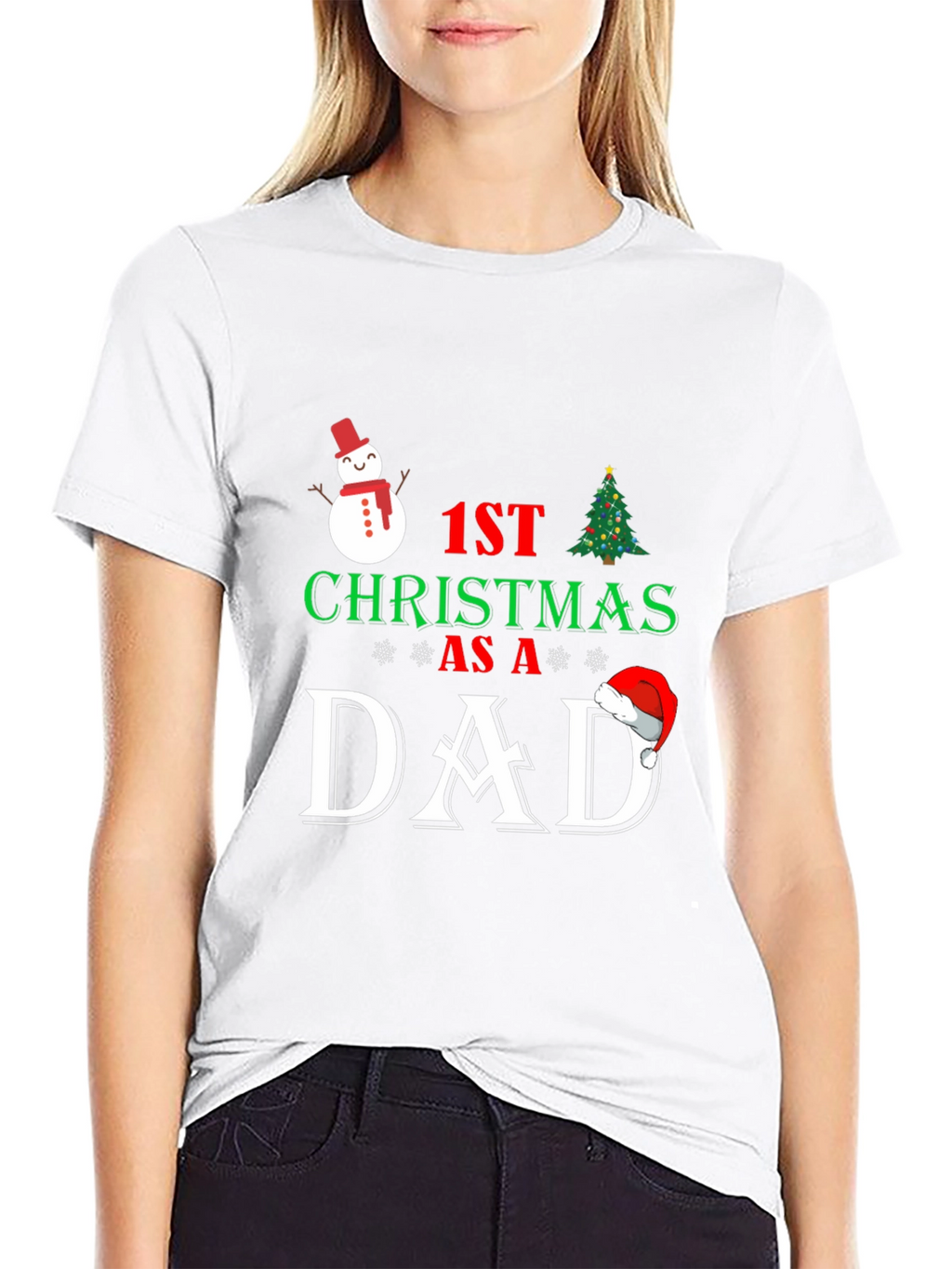 1st Christmas as a Dad T-Shirt