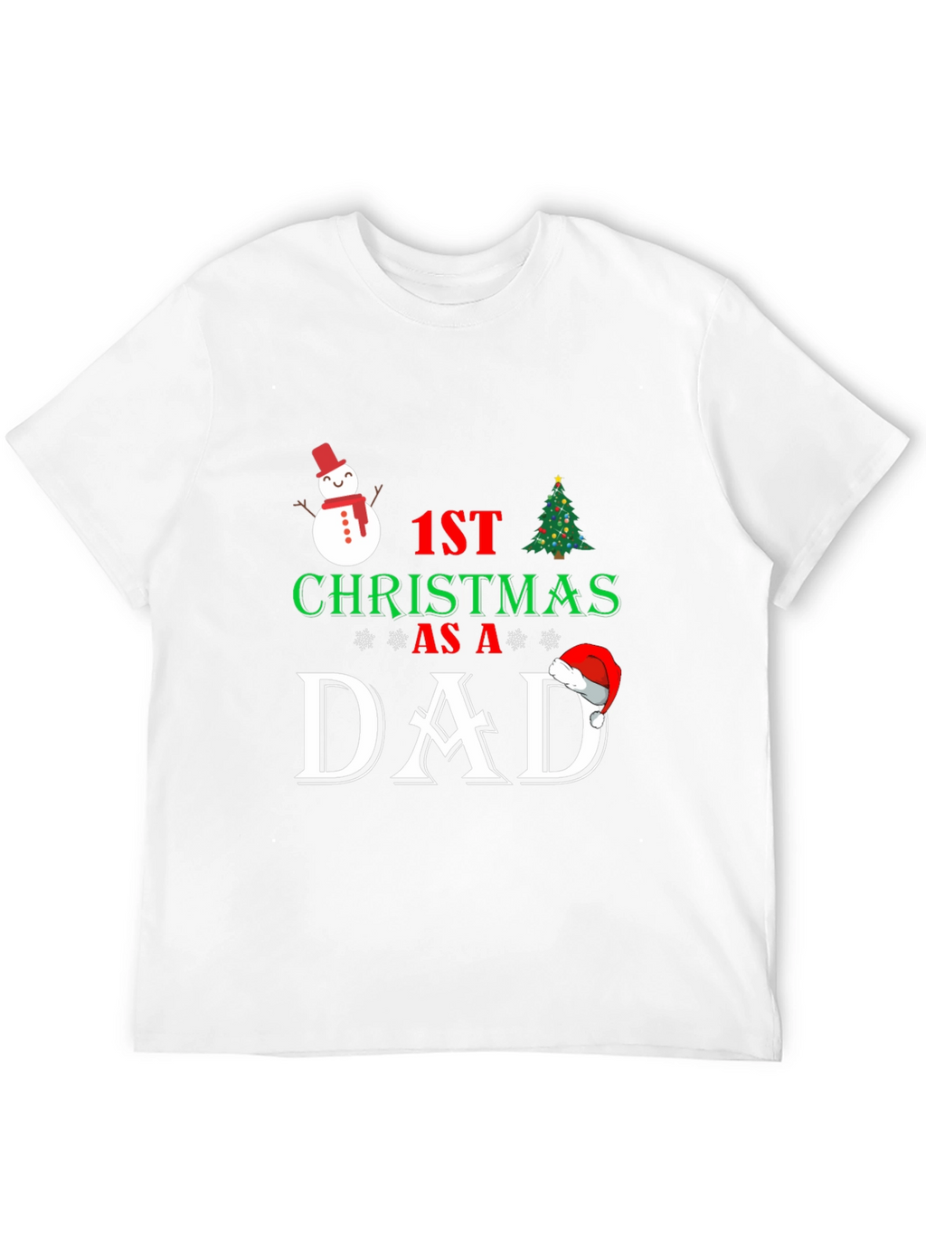 1st Christmas as a Dad T-Shirt