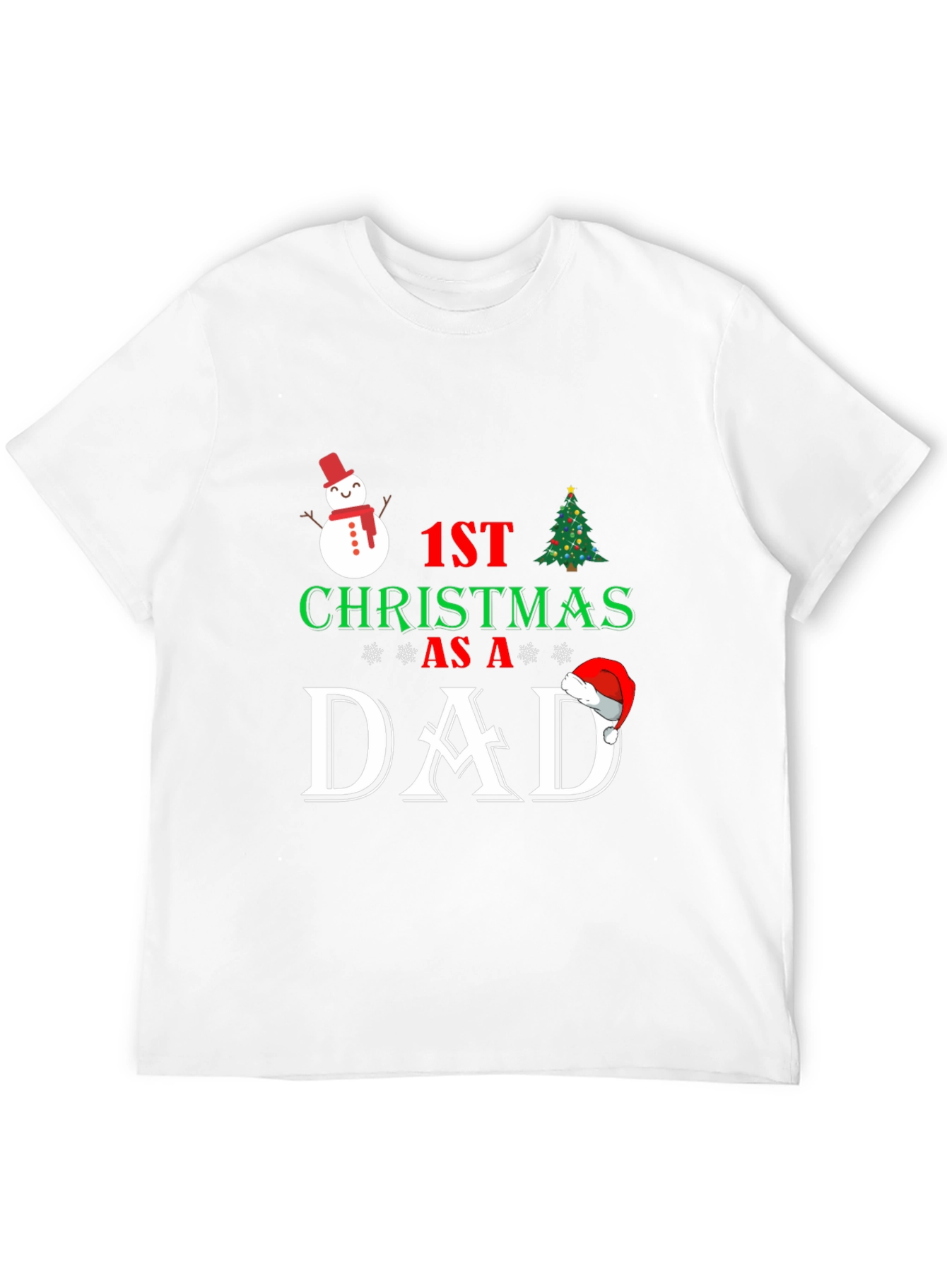 1st Christmas as a Dad T-Shirt