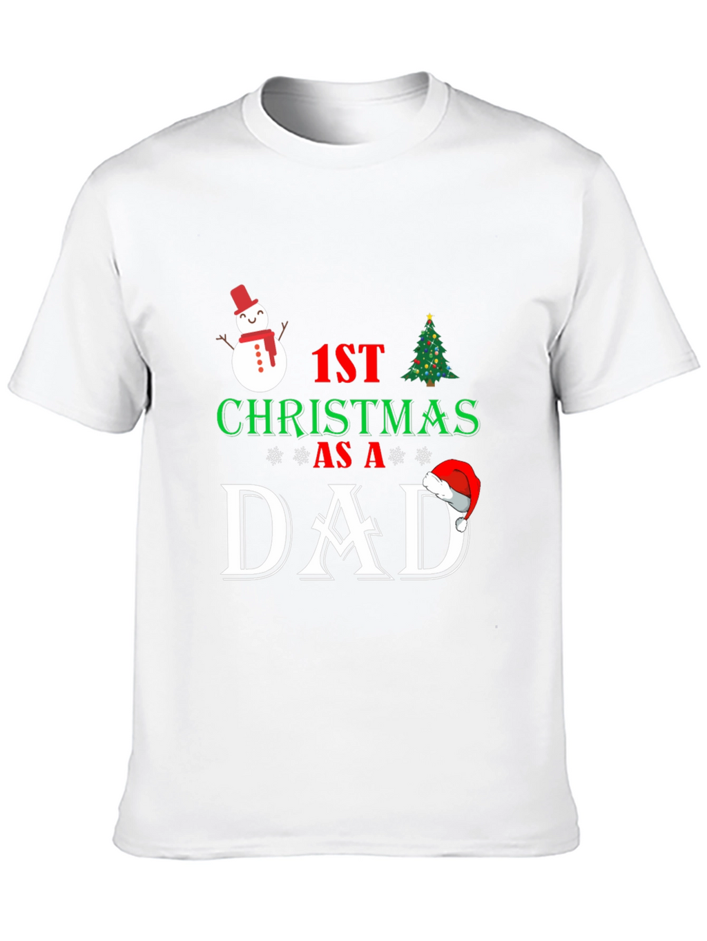 1st Christmas as a Dad T-Shirt