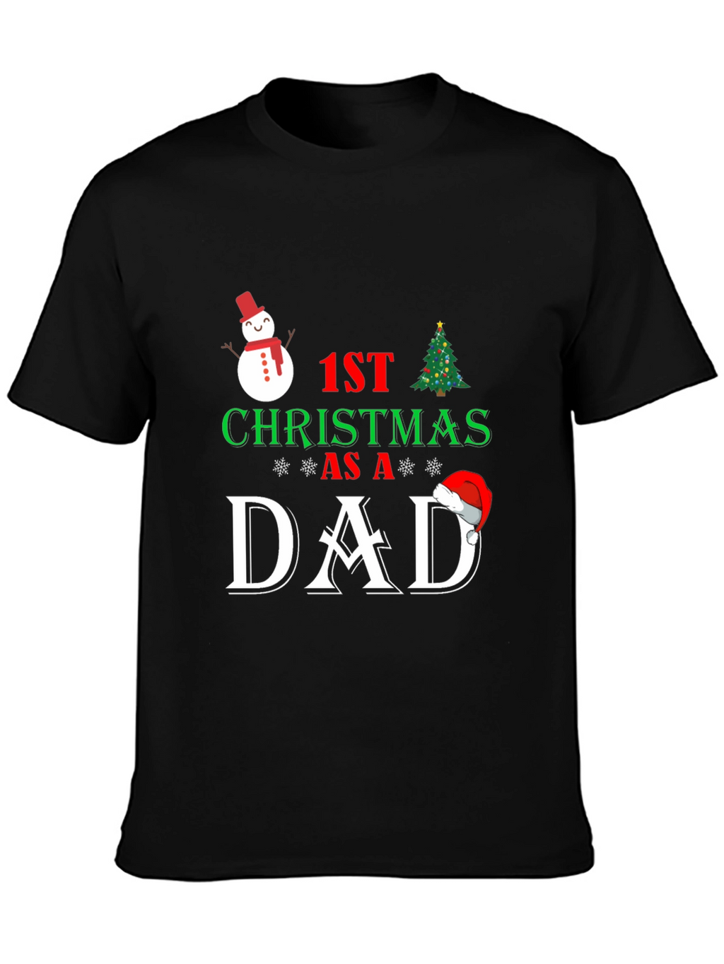 1st Christmas as a Dad T-Shirt