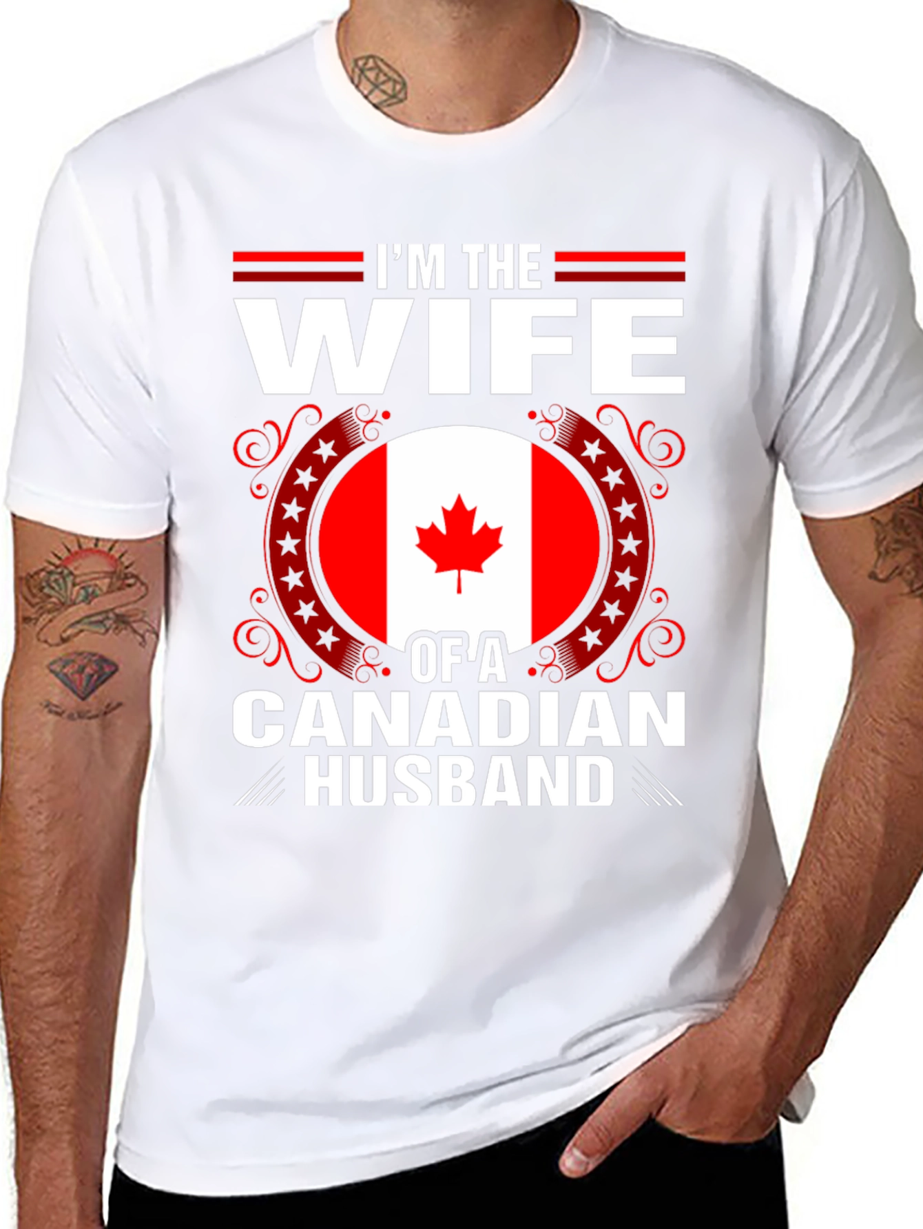 Im the Wife of a Canadian Husband T-Shirt