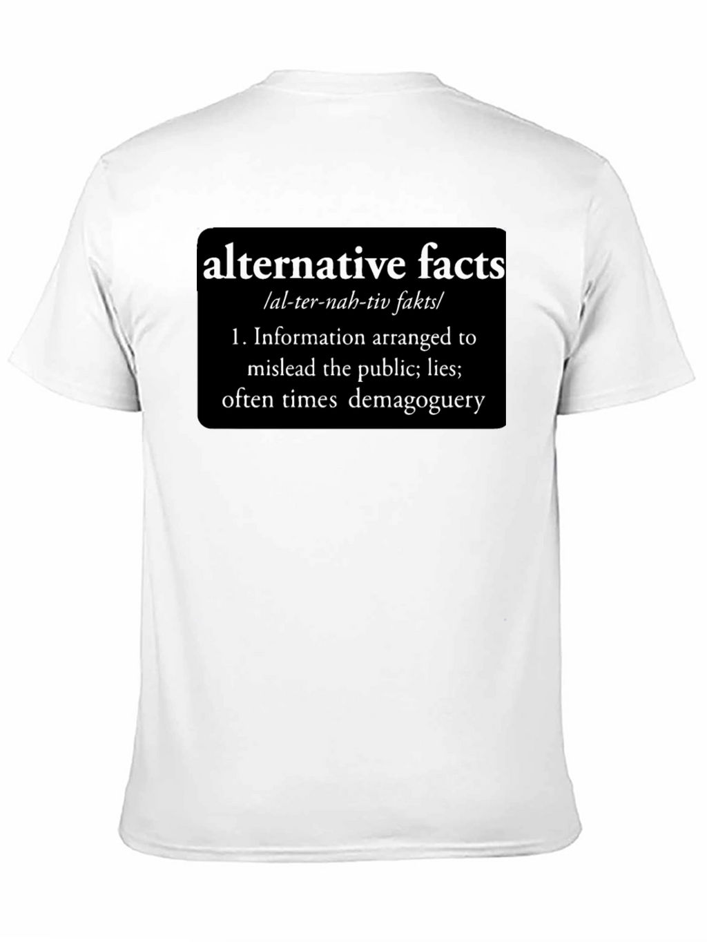 Alternative Facts Definition Graphic Tee - Funny Political Statement